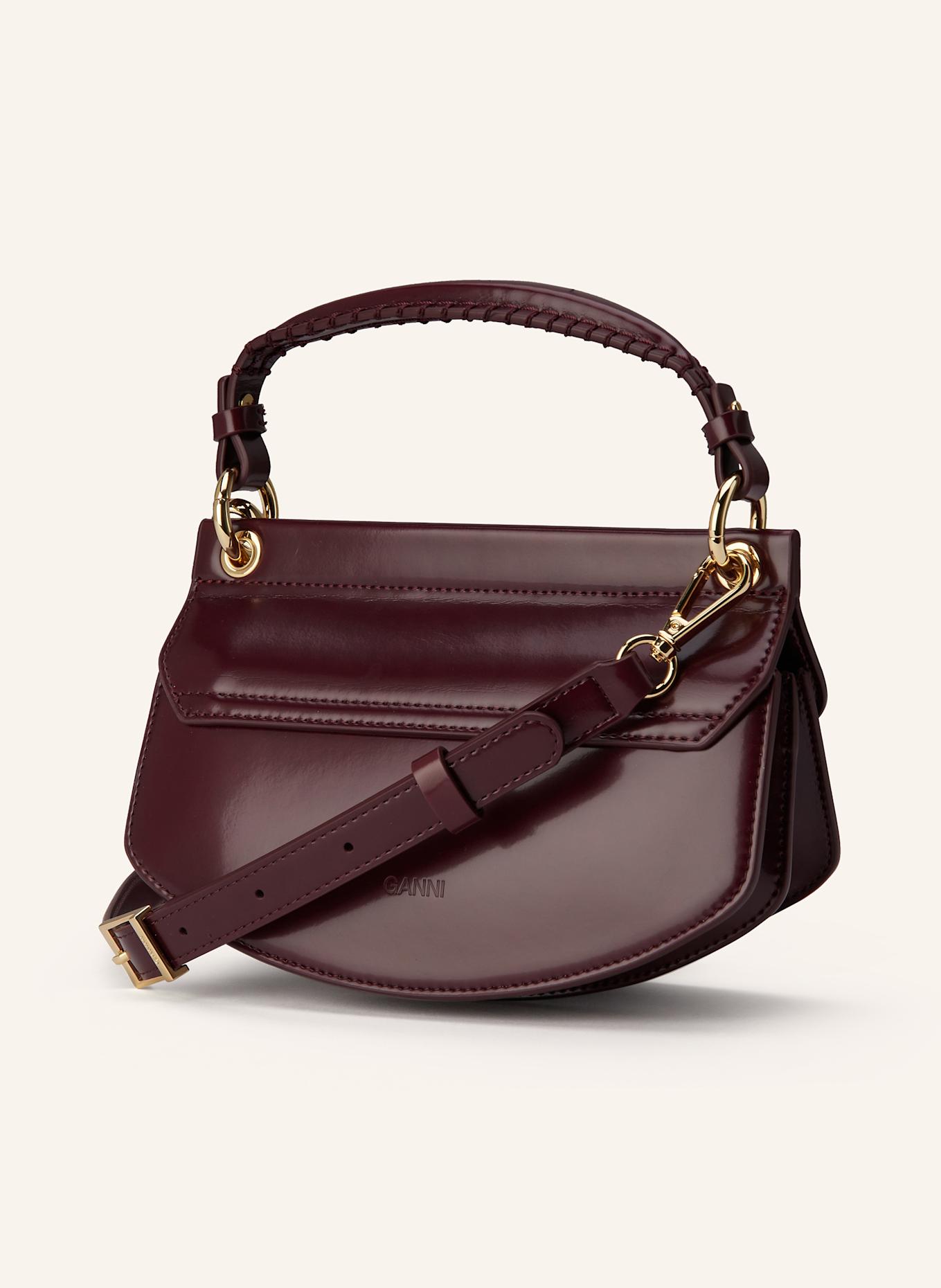 GANNI Handbag APO-G: DARK RED