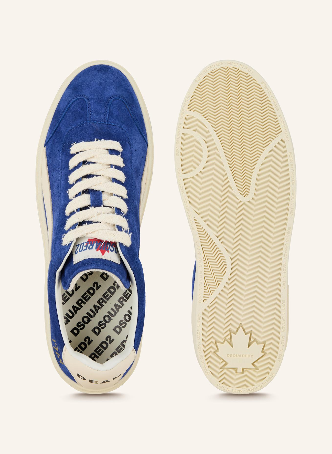 DSQUARED2 Sneaker: BLAU/ ECRU