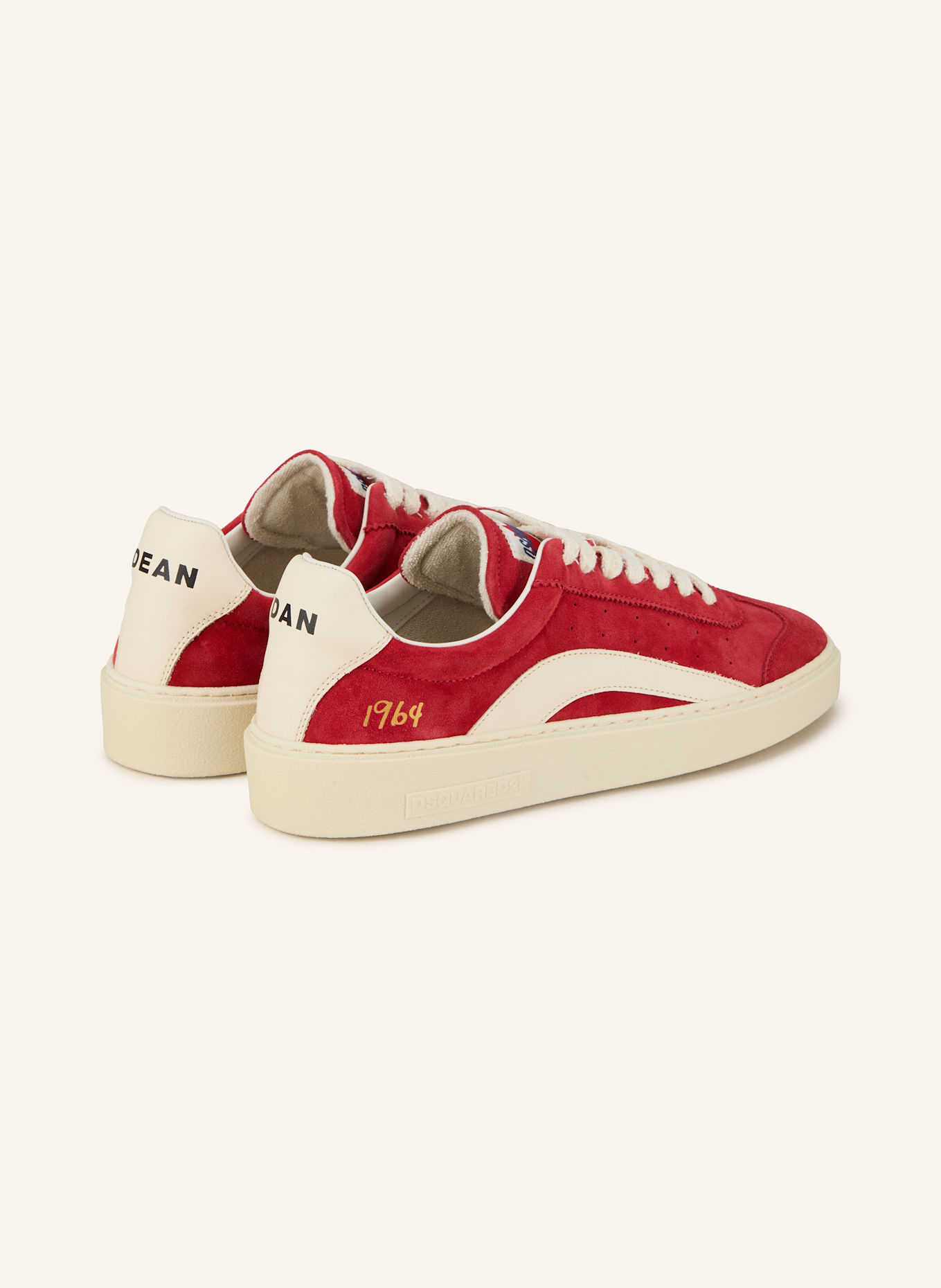 DSQUARED2 Sneaker: ROT/ ECRU
