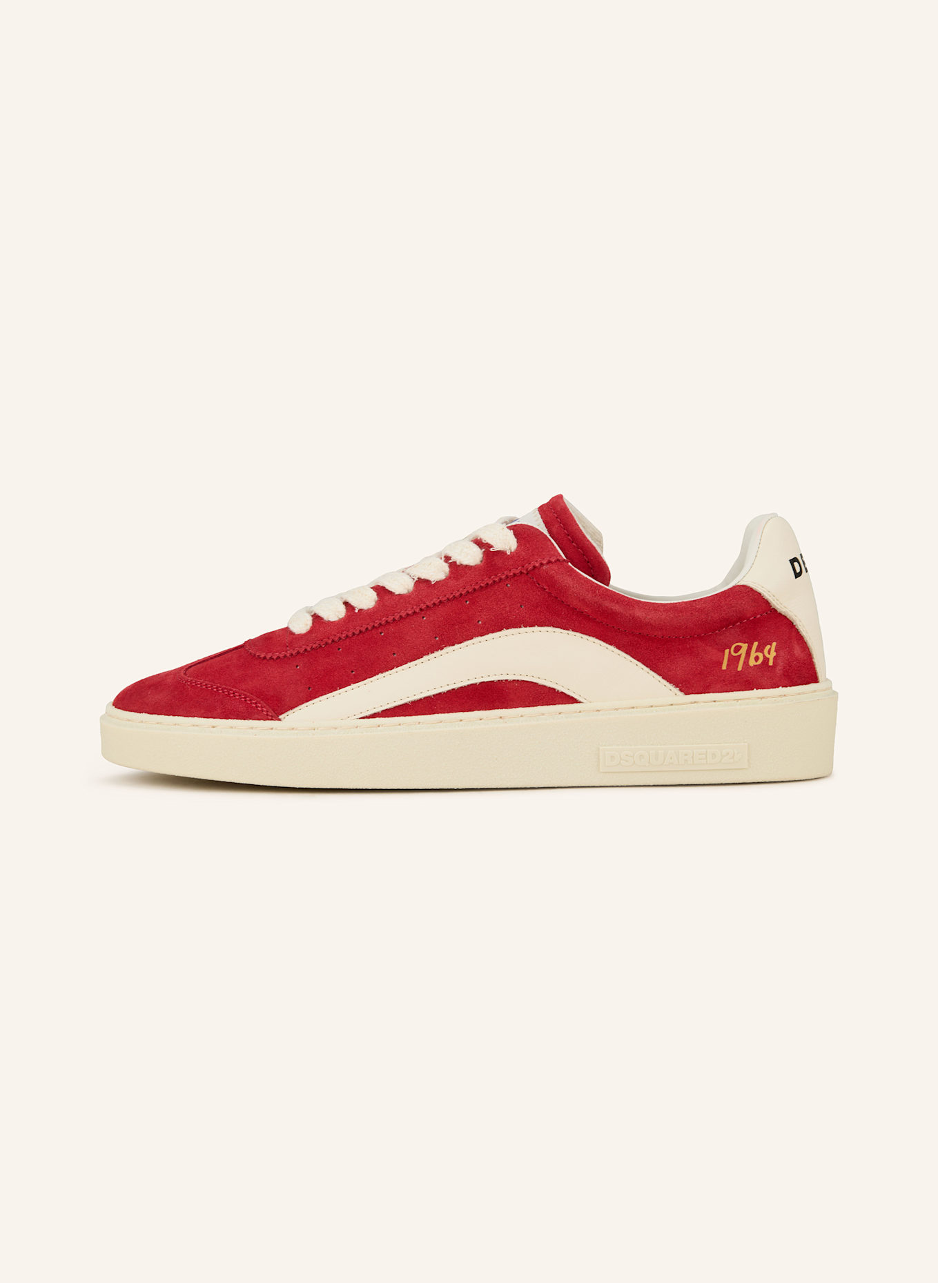 DSQUARED2 Sneaker: ROT/ ECRU