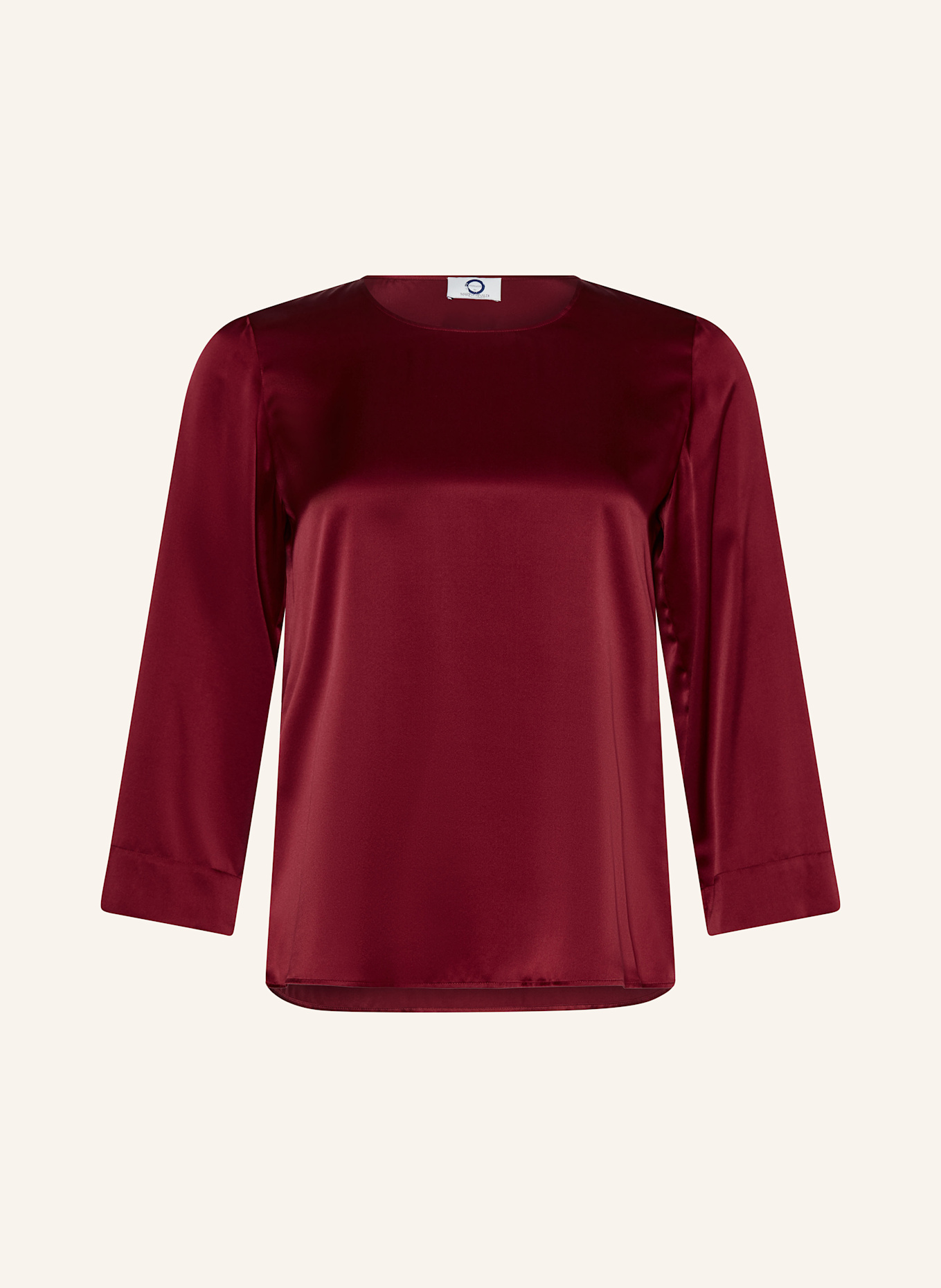 MARINA RINALDI Blusenshirt FARADAY aus Seide: DUNKELROT