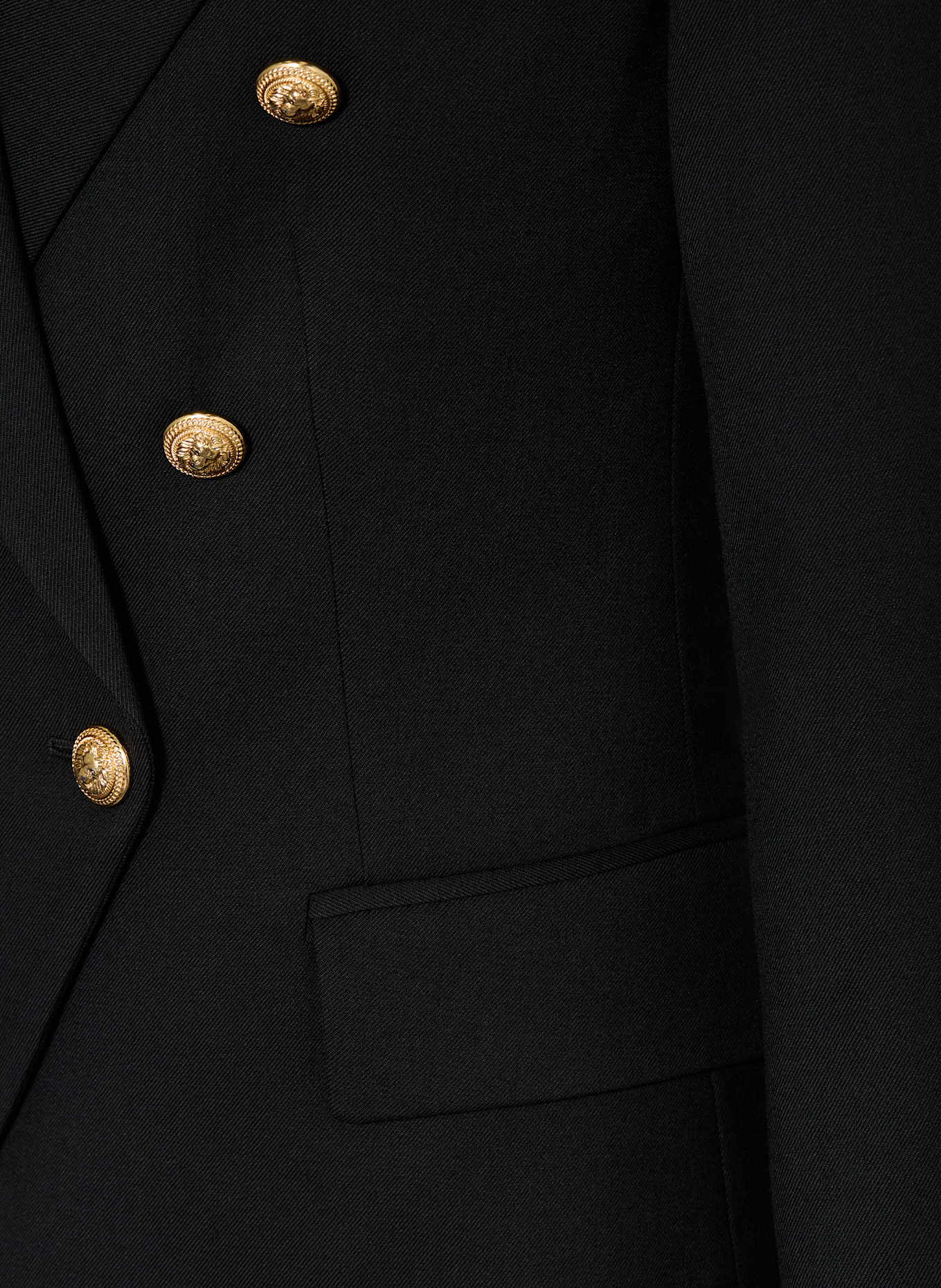 BALMAIN Blezer: CZARNY