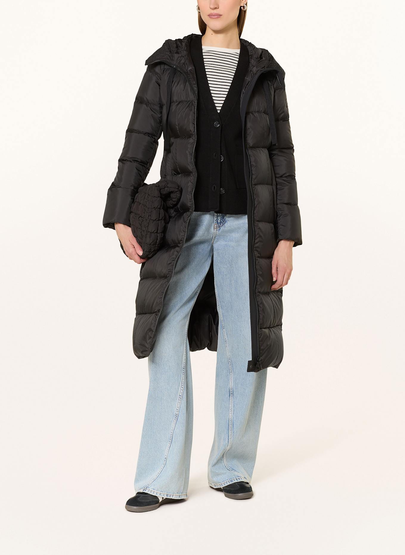 PEUTEREY Daunenmantel NUNKI: SCHWARZ