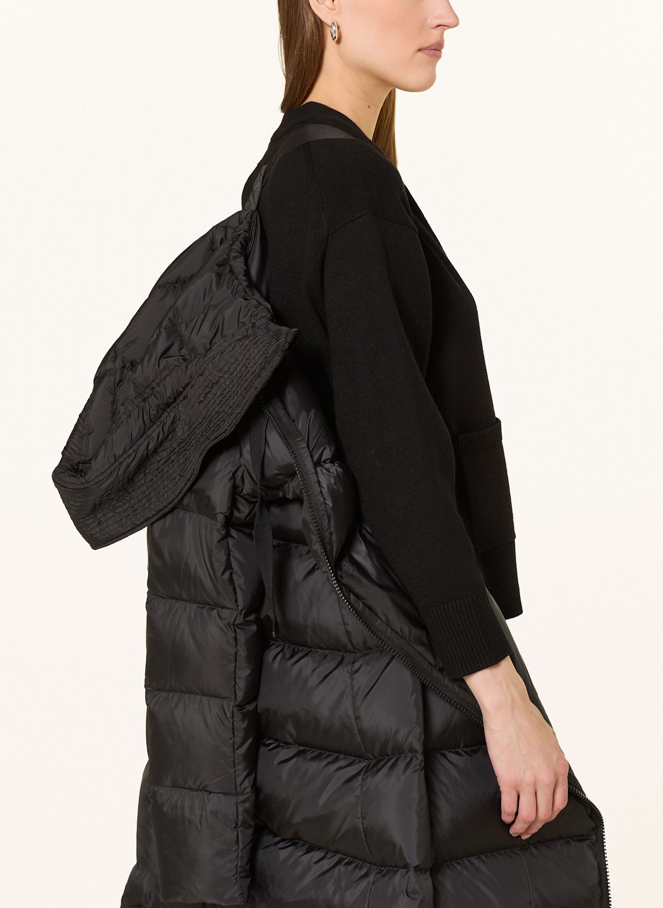 PEUTEREY Daunenmantel NUNKI: SCHWARZ