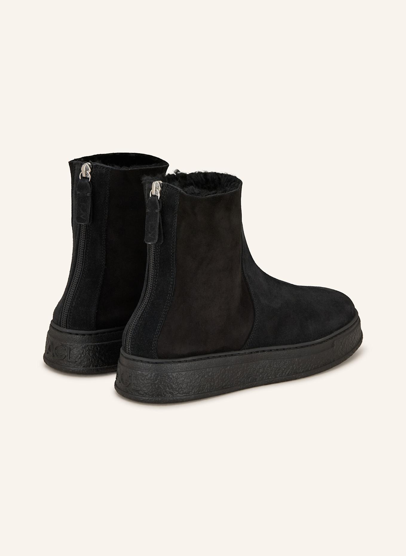 AGL Plateau-Boots GIULY WARM: SCHWARZ