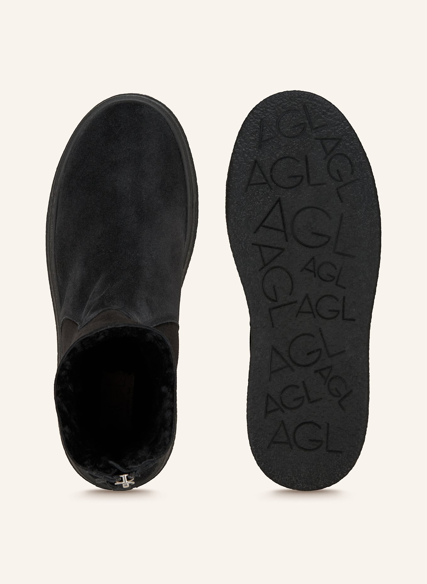 AGL Plateau-Boots GIULY WARM: SCHWARZ