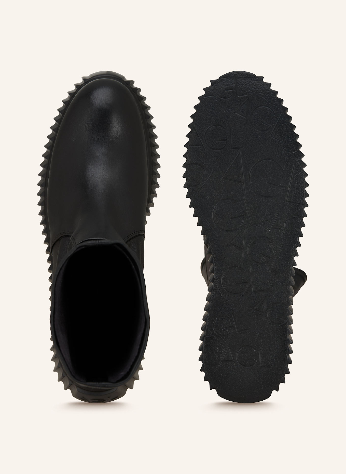 AGL Plateau-Boots MILAGROS: SCHWARZ