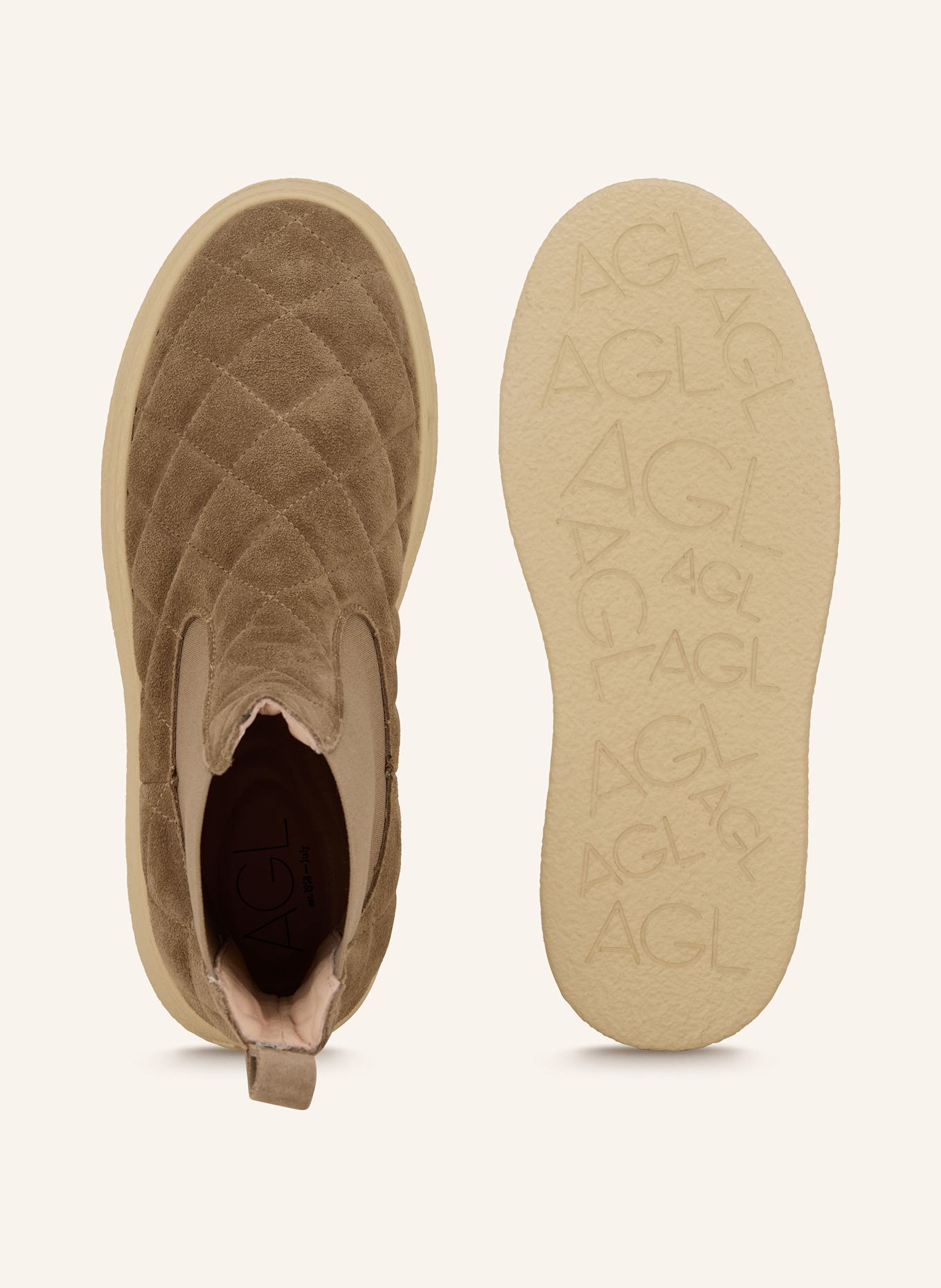 AGL Chelsea-Boots GIULY: BEIGE