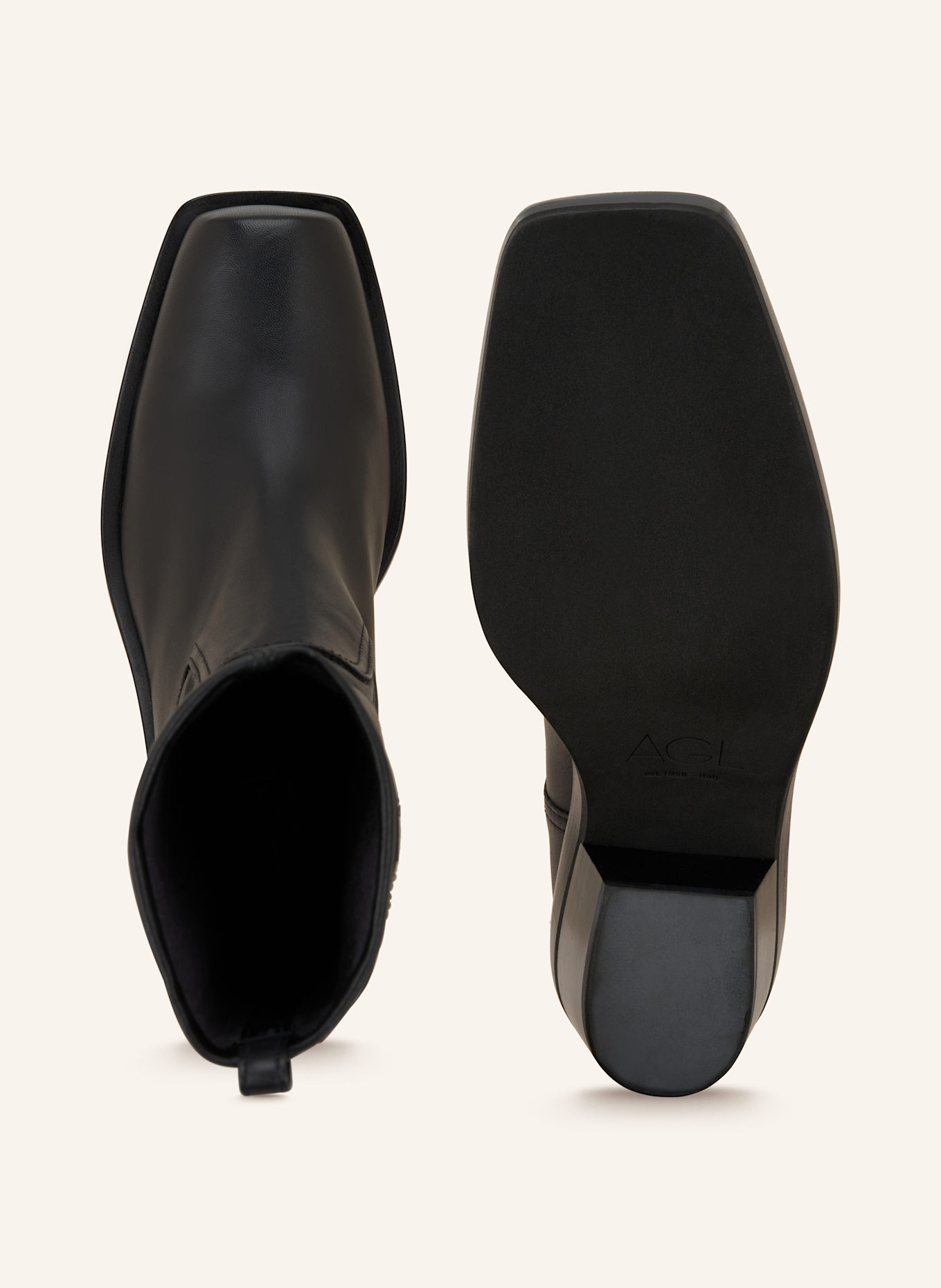 AGL Cowboy Boots MOTA: SCHWARZ
