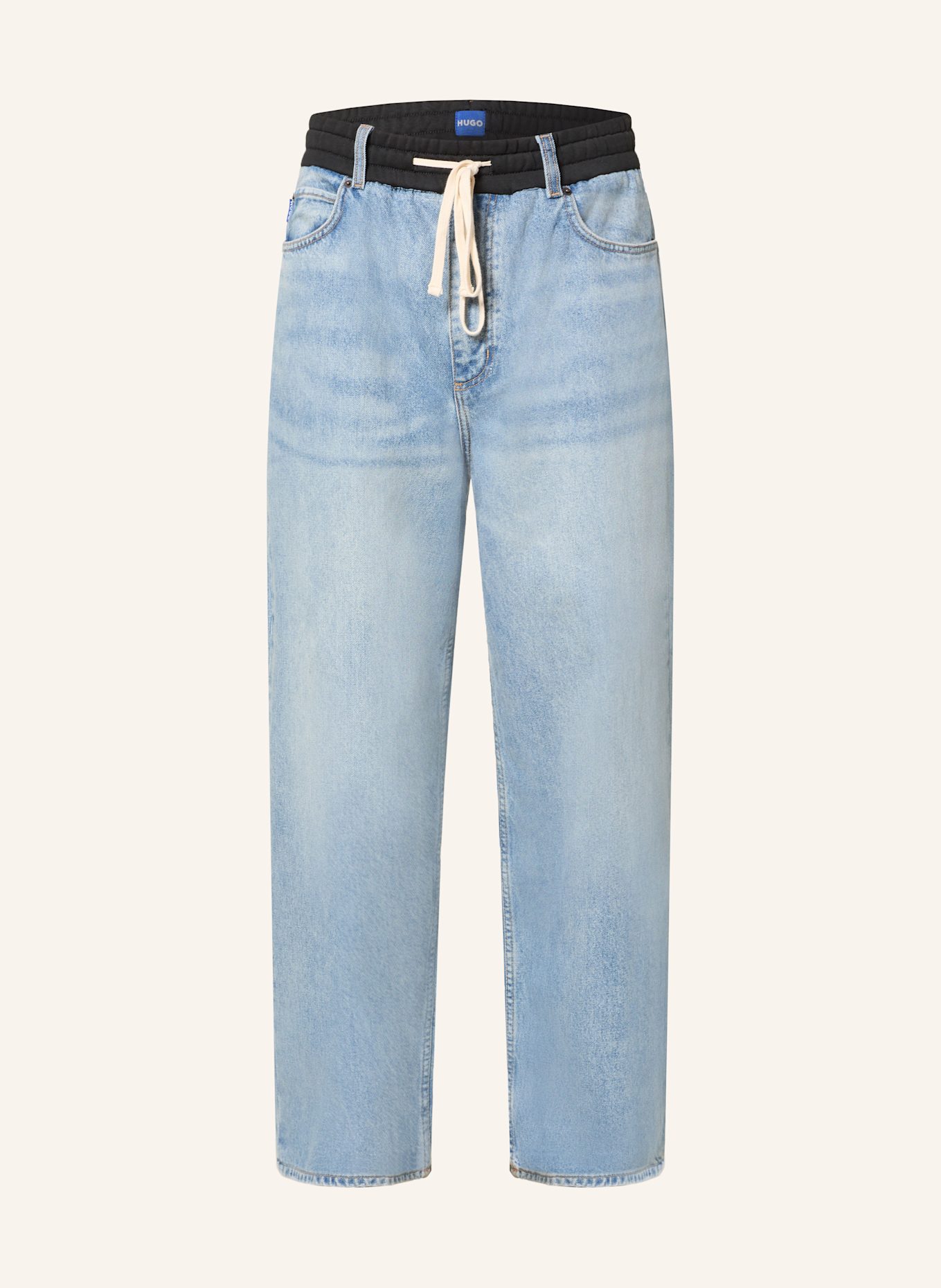 HUGO Jeans DRAISEN Oversize Fit: 446 TURQUOISE/AQUA