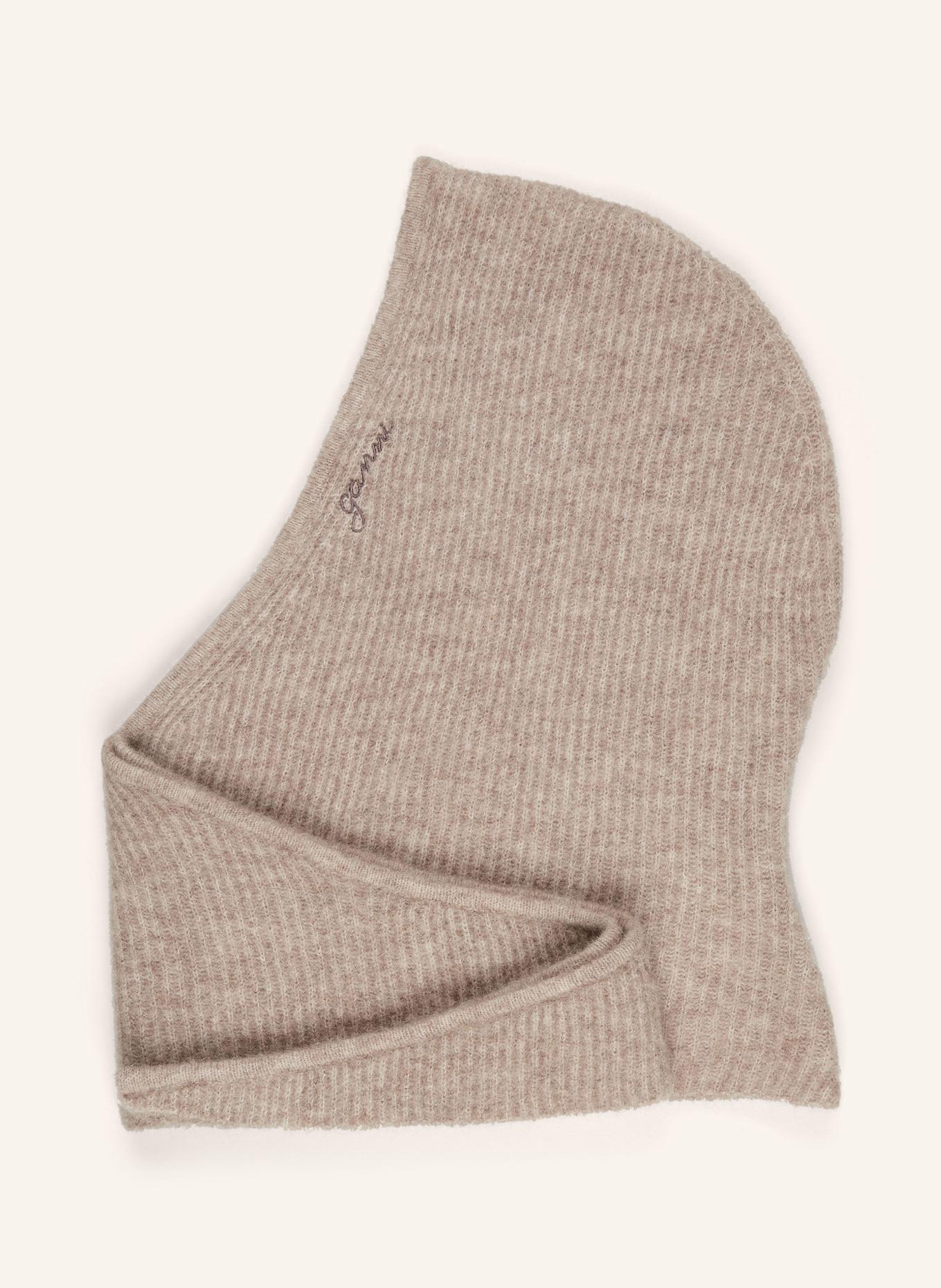 GANNI Hat with alpaca: BEIGE