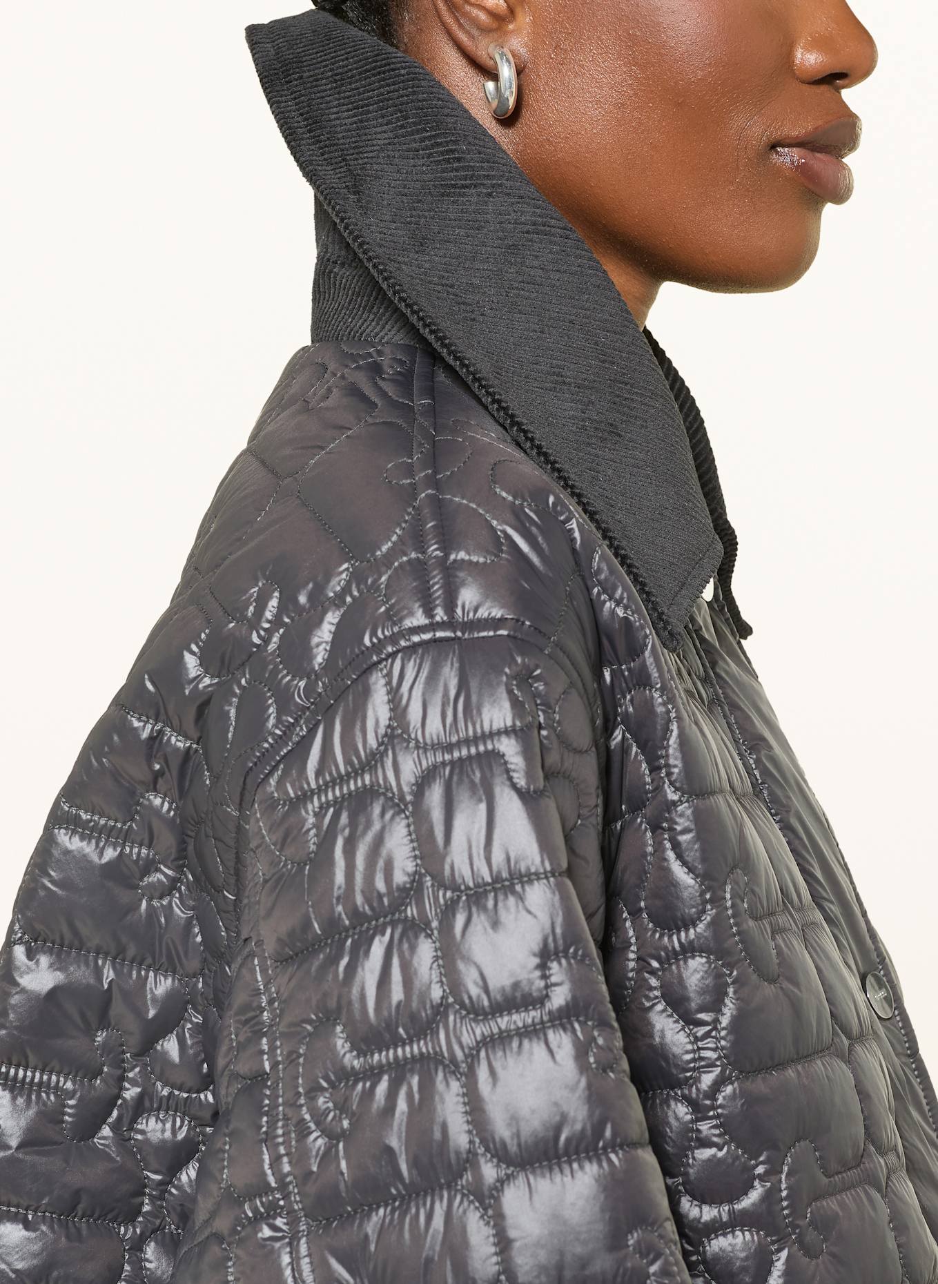 GANNI Steppjacke: DUNKELGRAU