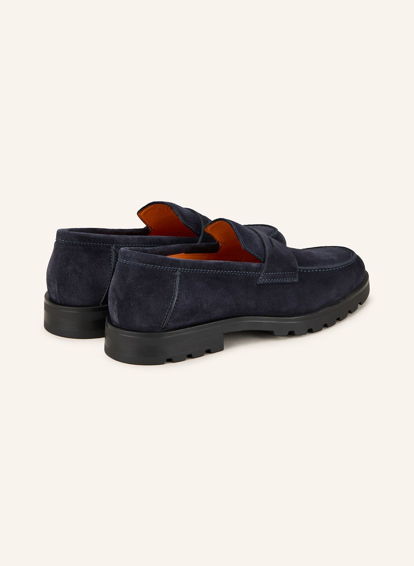 Santoni Penny loafers: DARK BLUE