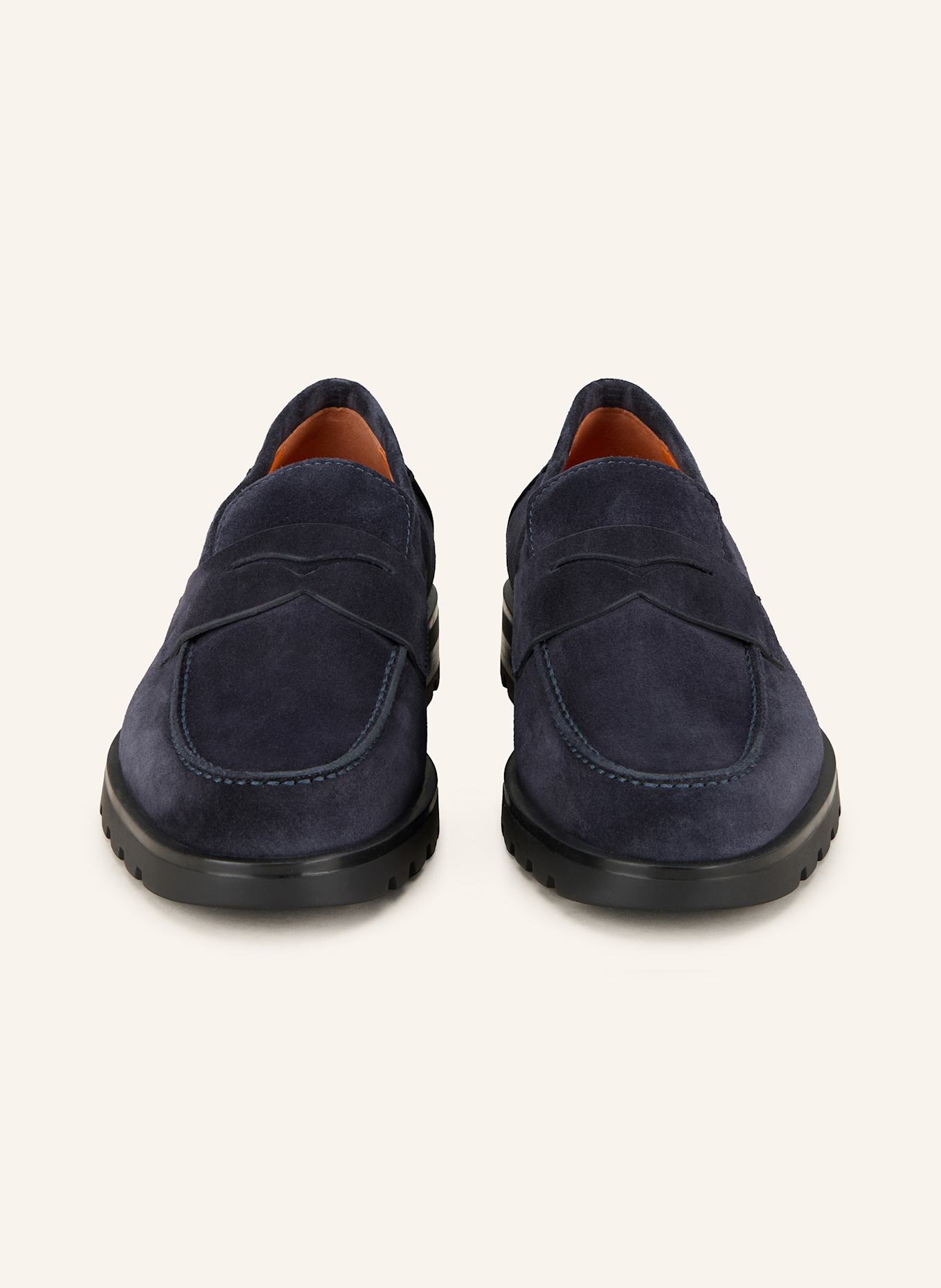 Santoni Penny loafers: DARK BLUE