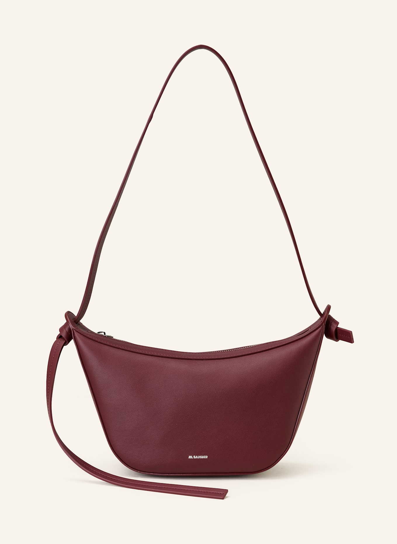 JIL SANDER Umhängetasche KNOT SMALL: DUNKELROT