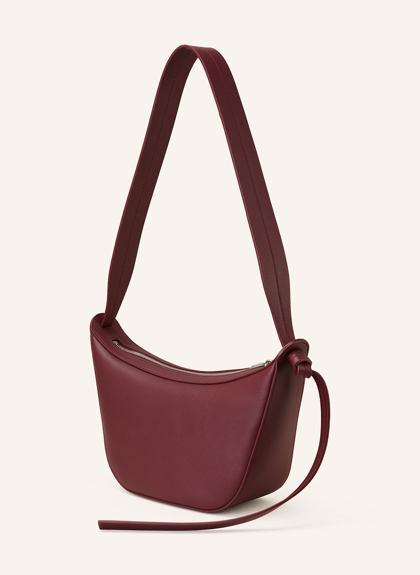 JIL SANDER Umhängetasche KNOT SMALL: DUNKELROT