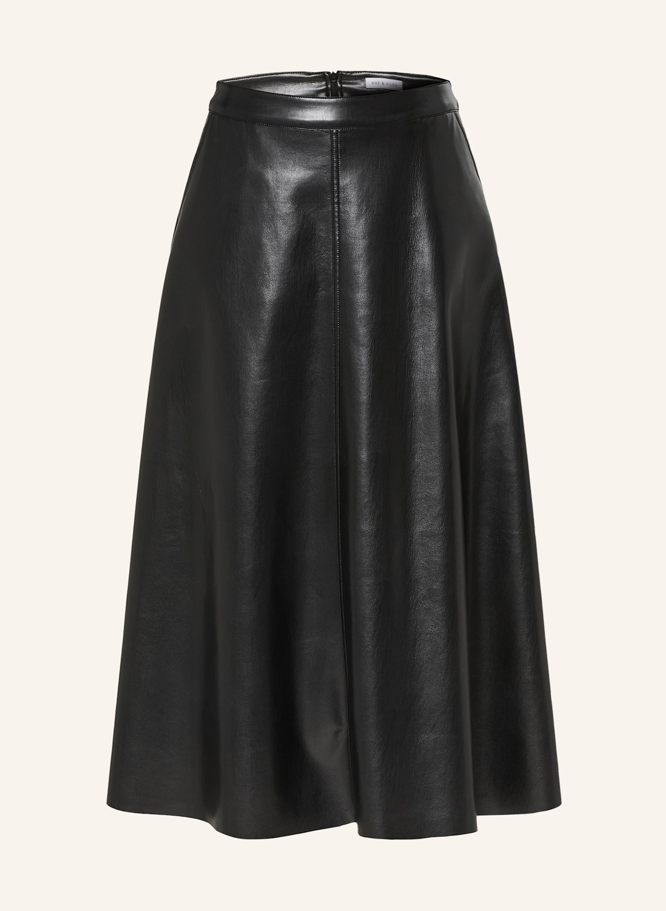 MRS & HUGS Jupe en simili cuir: NOIR