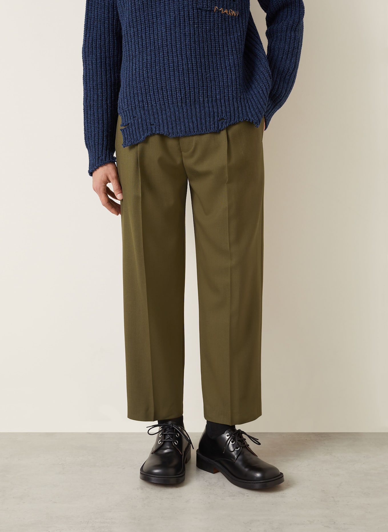 MARNI Chino Regular Fit: OLIV