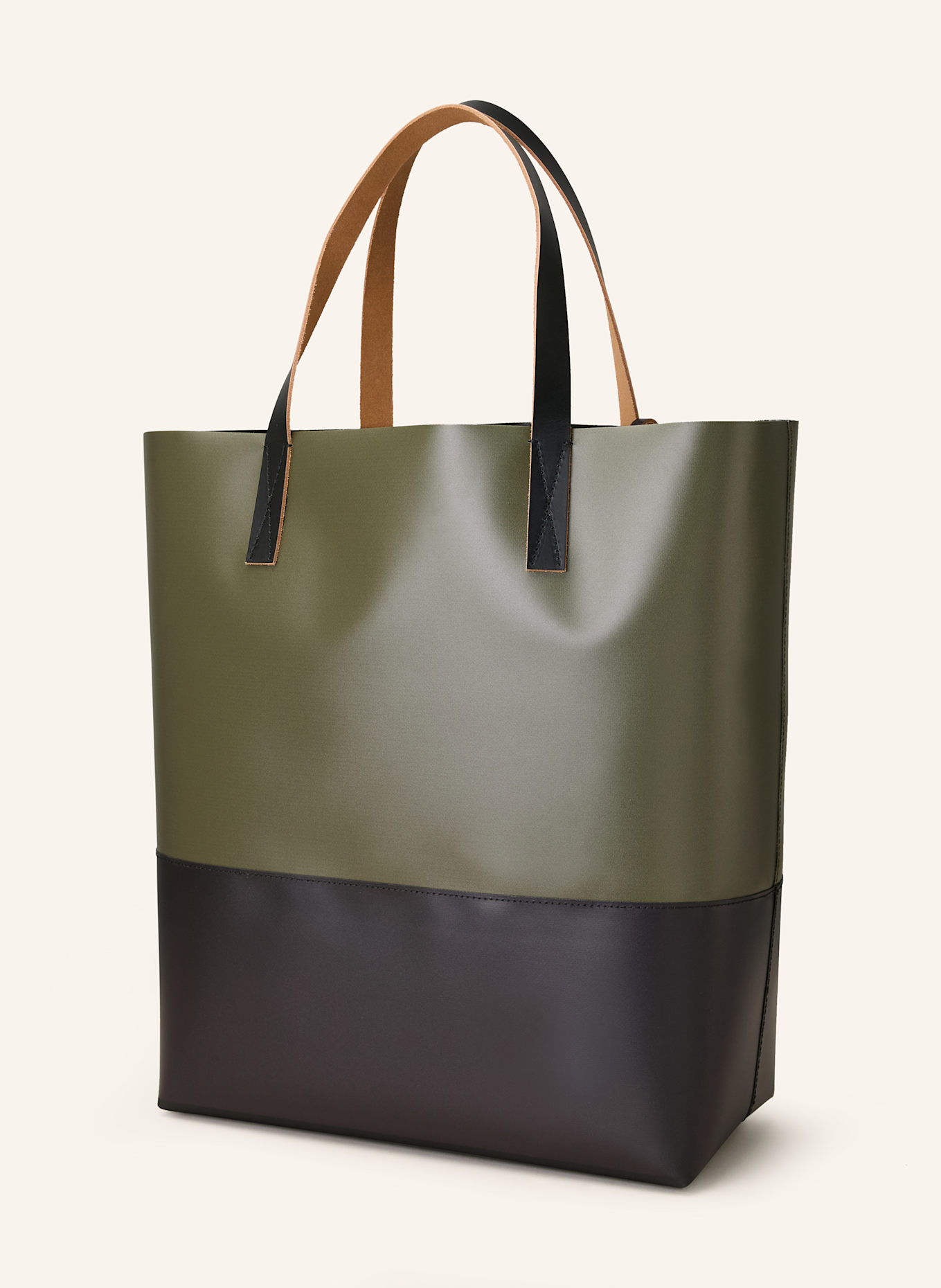 MARNI Shopper: KHAKI / SCHWARZ