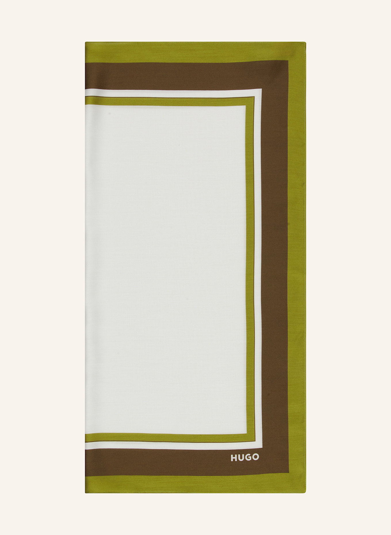 HUGO Chusta: BIAŁY / OLIWKOWY / KHAKI