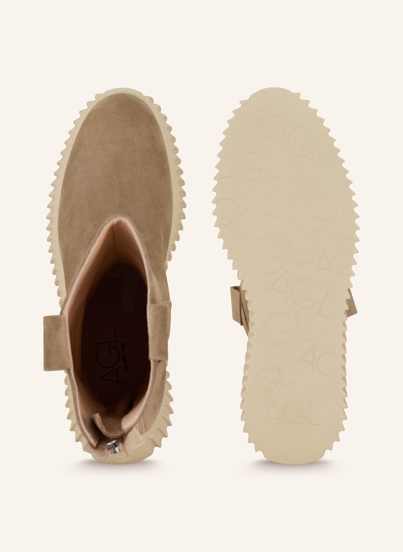 AGL Plateau-Boots MILAGROS: BEIGE