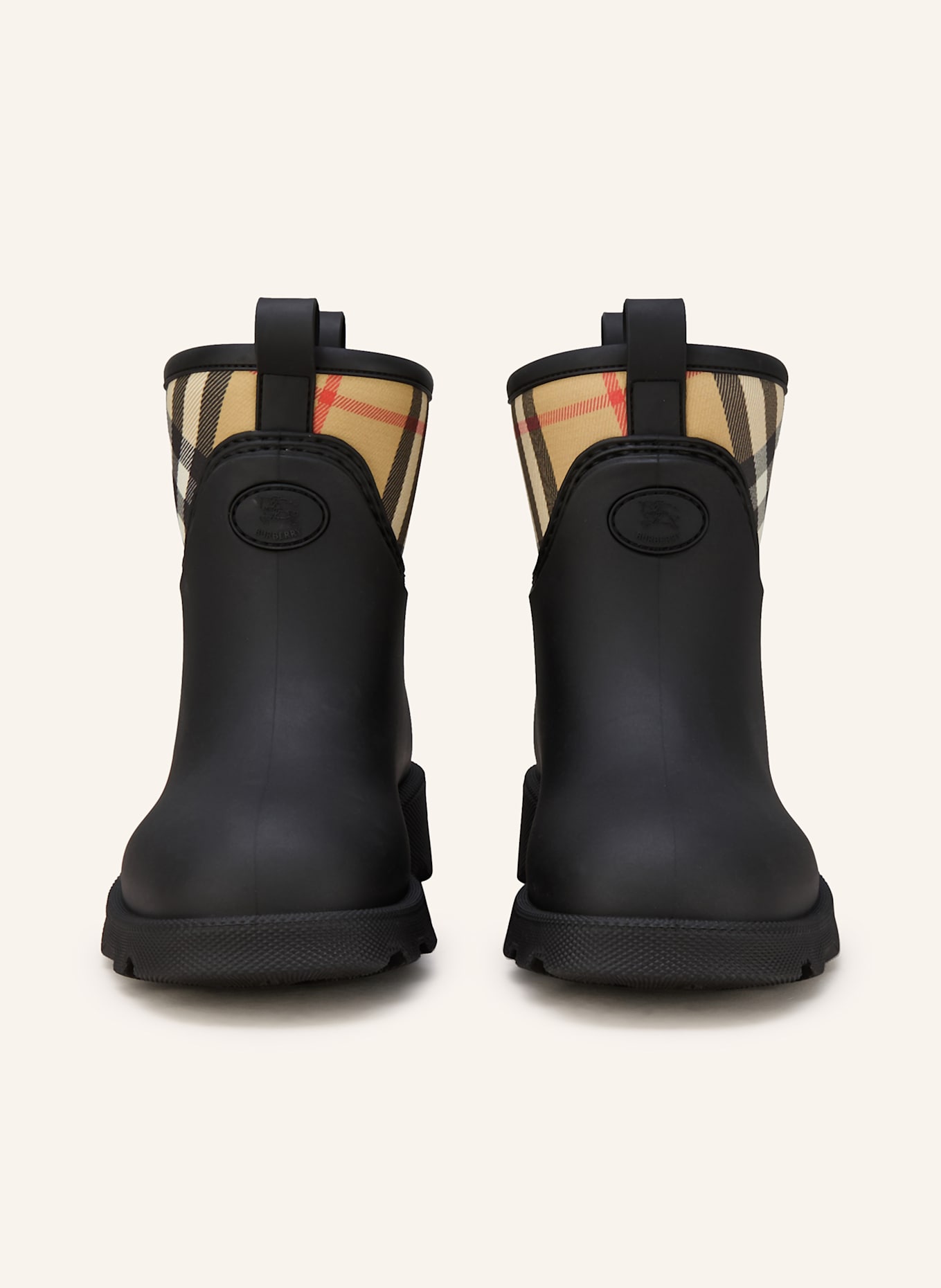 BURBERRY Gummistiefel MARSH STAMP: SCHWARZ