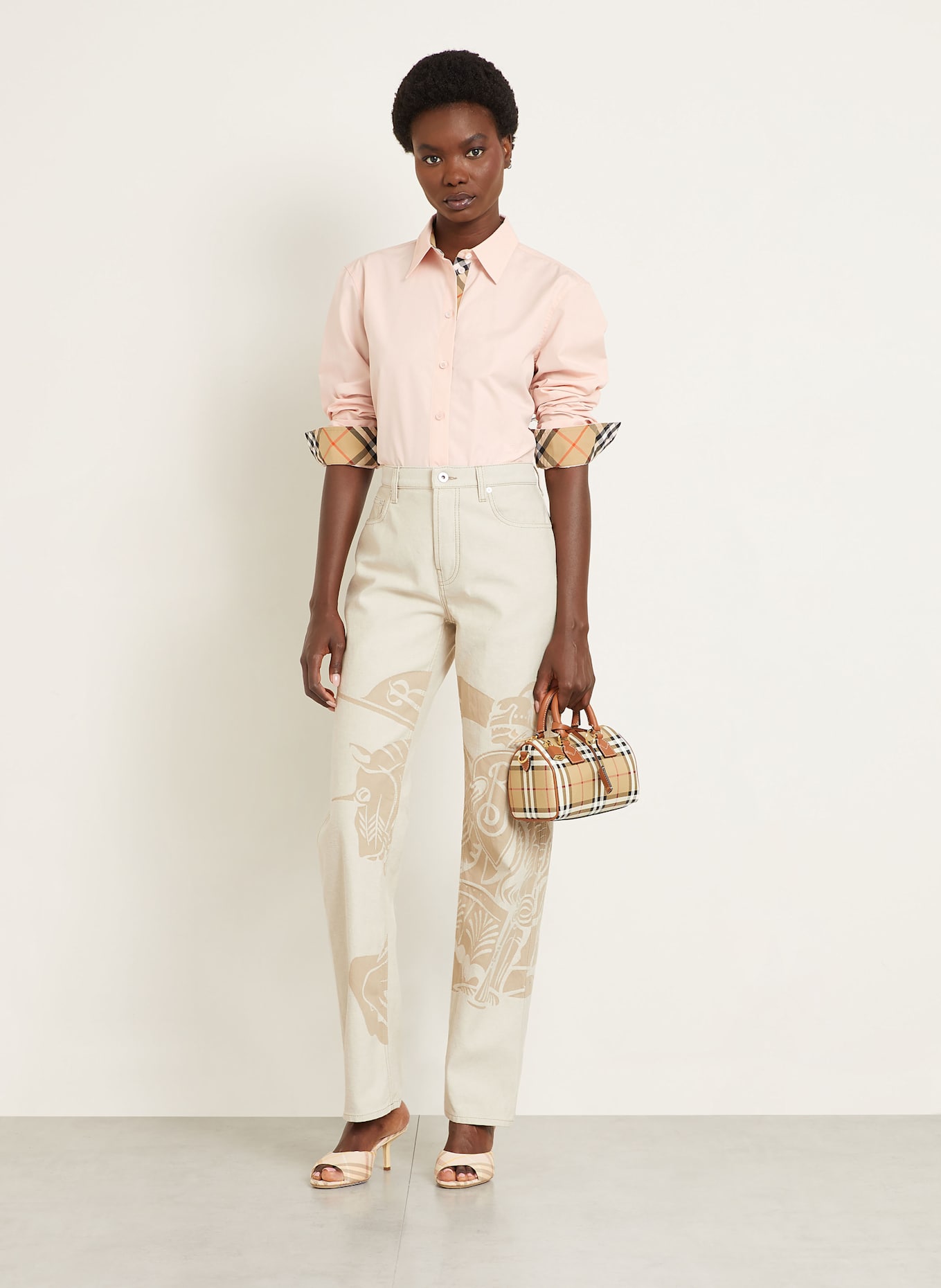BURBERRY Koszula: ŁOSOSIOWY