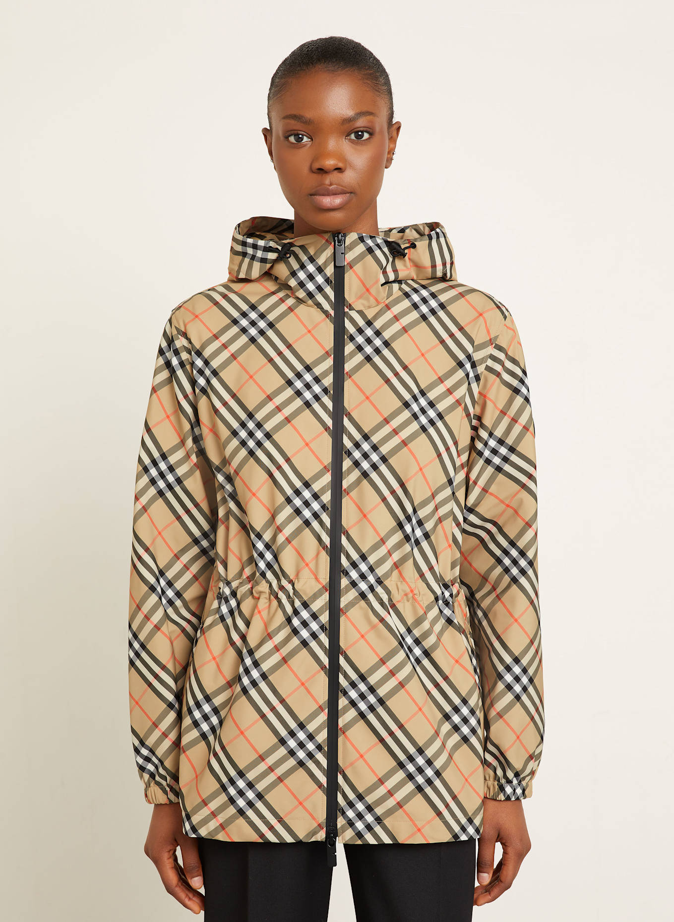 BURBERRY Kurtka: BEŻOWY/ CZARNY/ CZERWONY