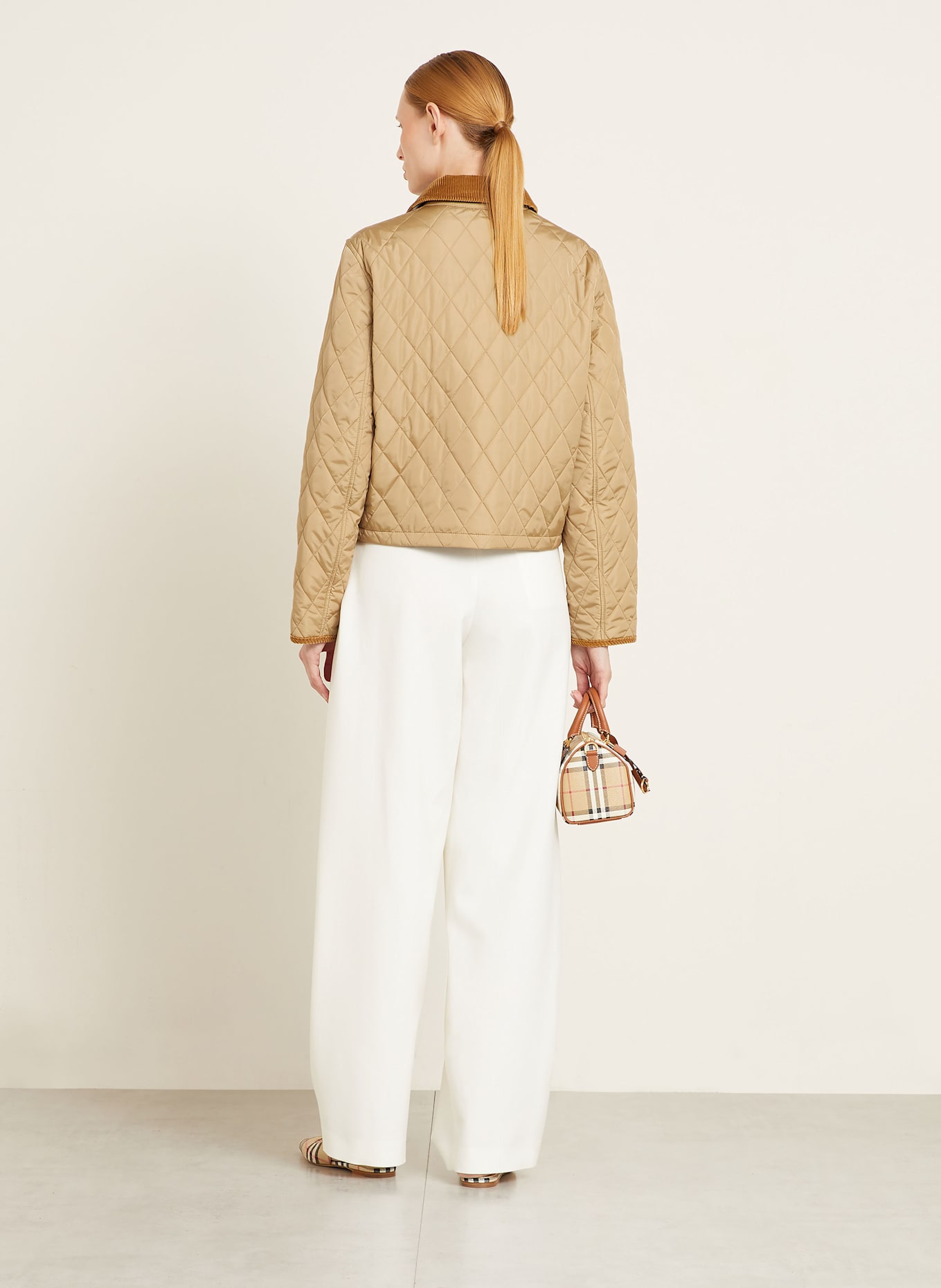 BURBERRY Quilted jacket OLDHAM in beige