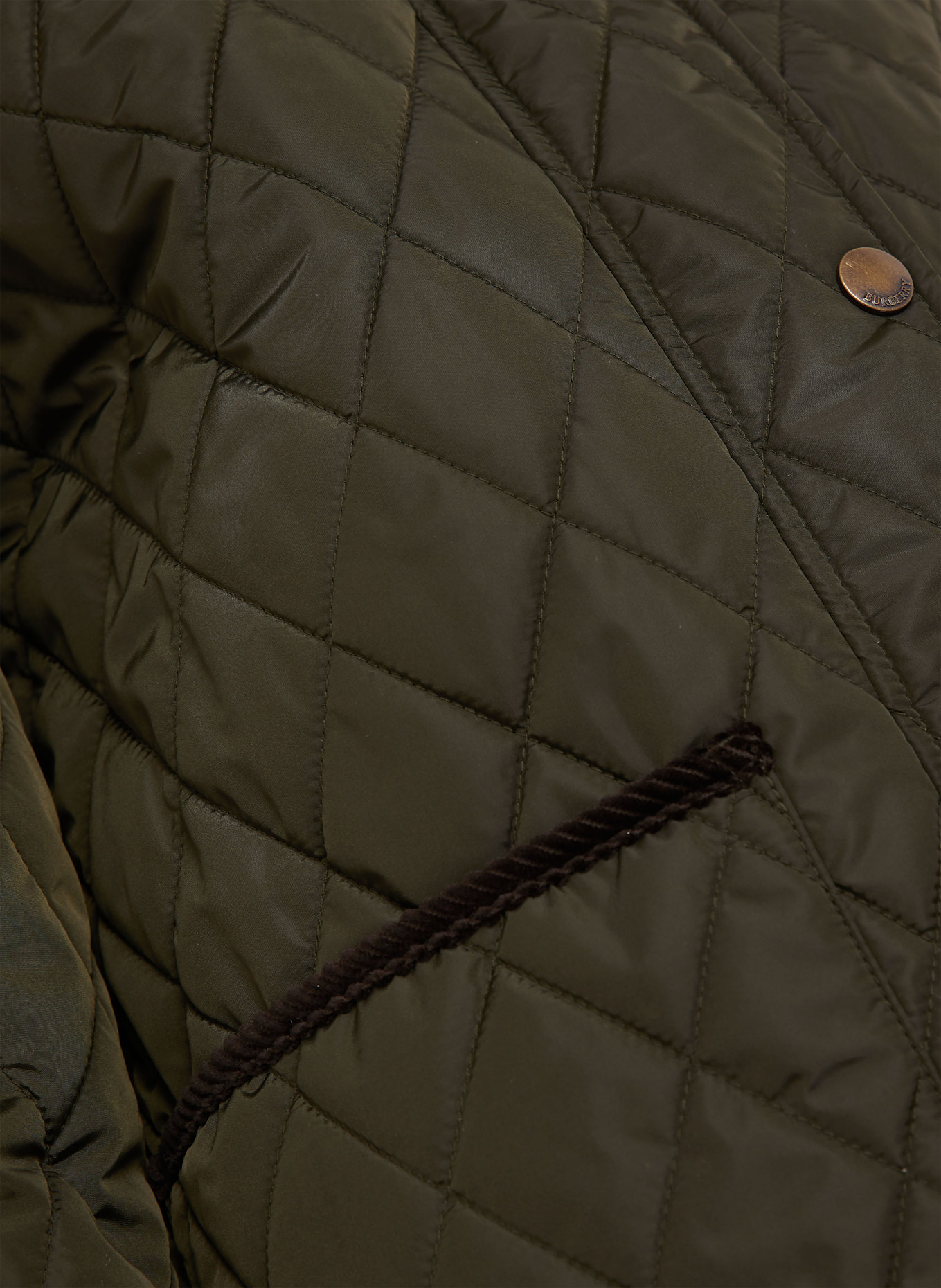 BURBERRY Kurtka pikowana: CIEMNOZIELONY