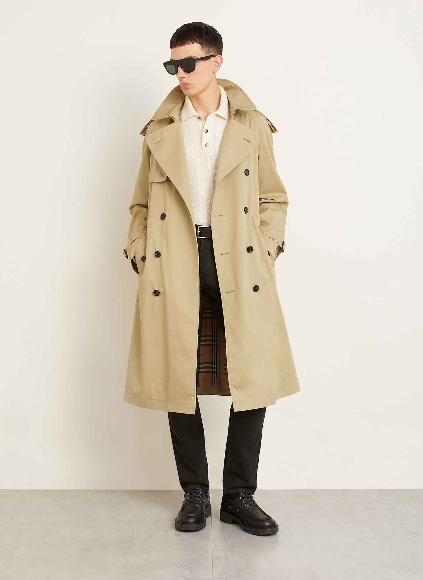 BURBERRY Trencz HIGHBURY: JASNOBRĄZOWY