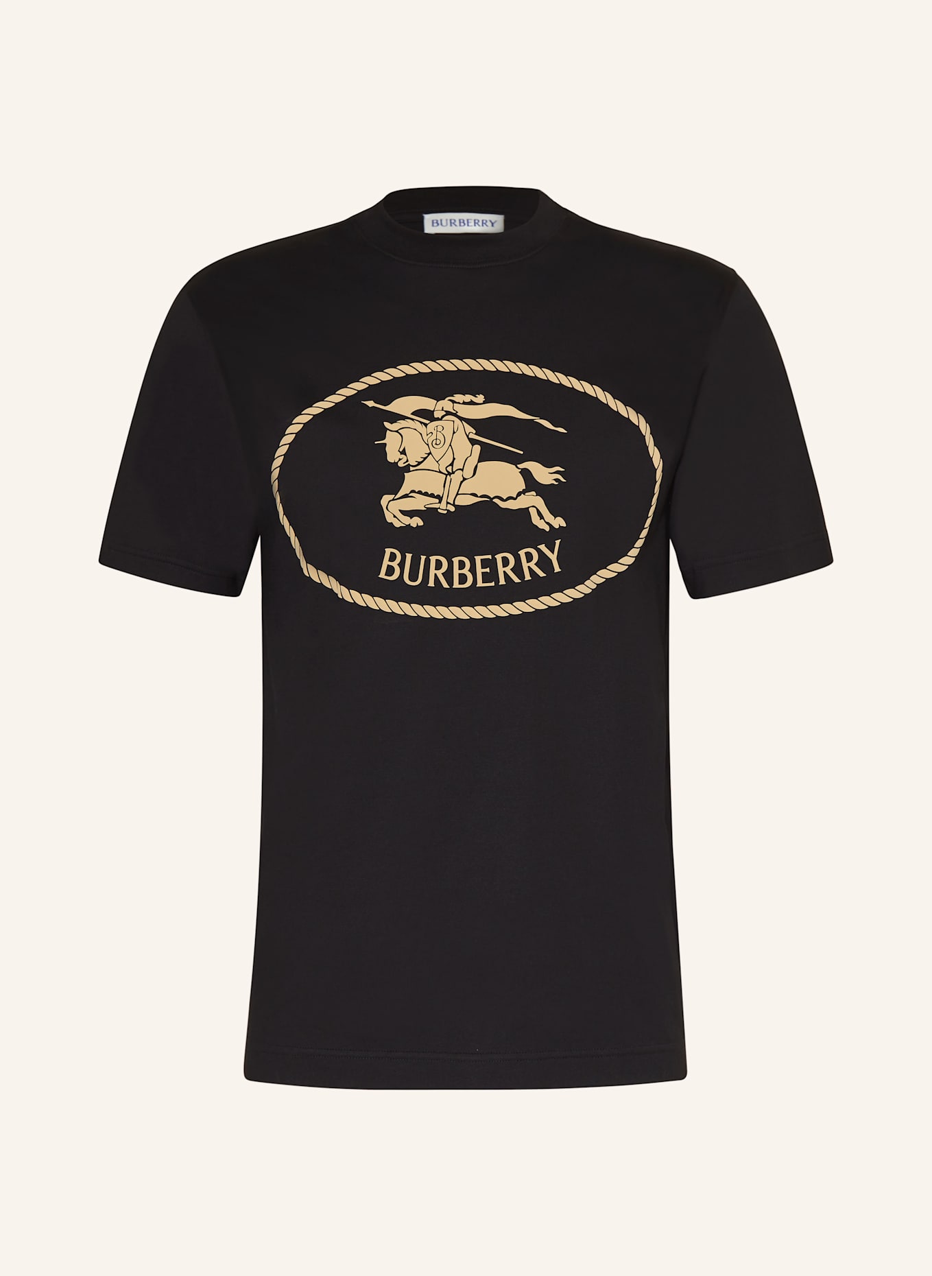 BURBERRY Tričko: ČERNÁ