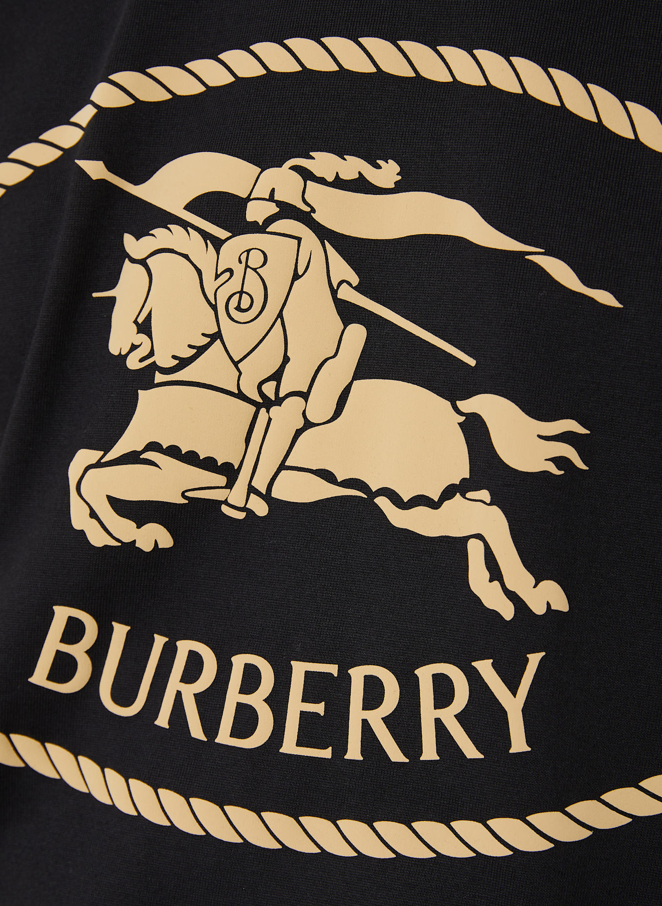 BURBERRY Tričko: ČERNÁ