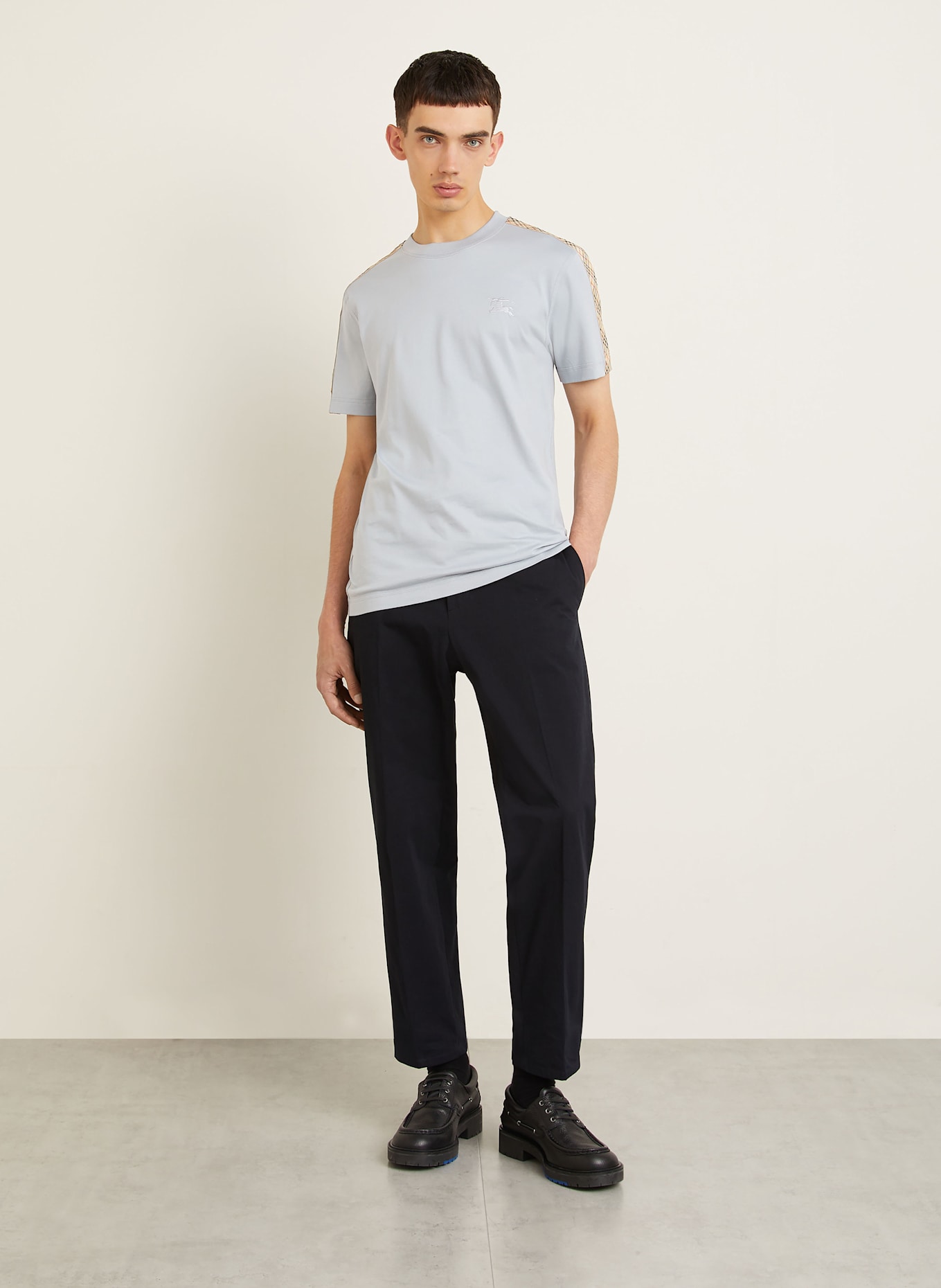 BURBERRY T-shirt: JASNONIEBIESKI/ BEŻOWY