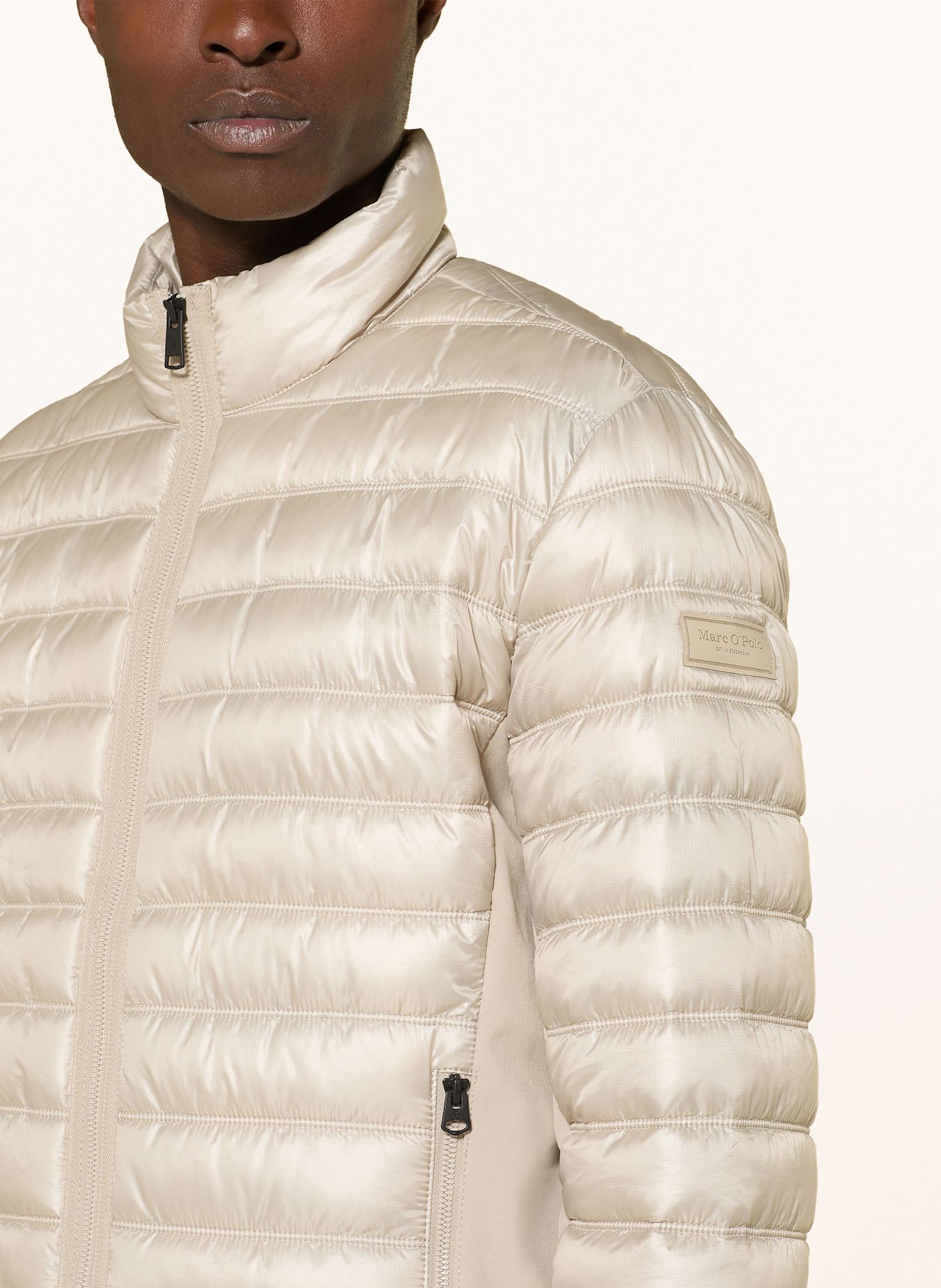 Marc O'Polo Steppjacke im Materialmix: BEIGE