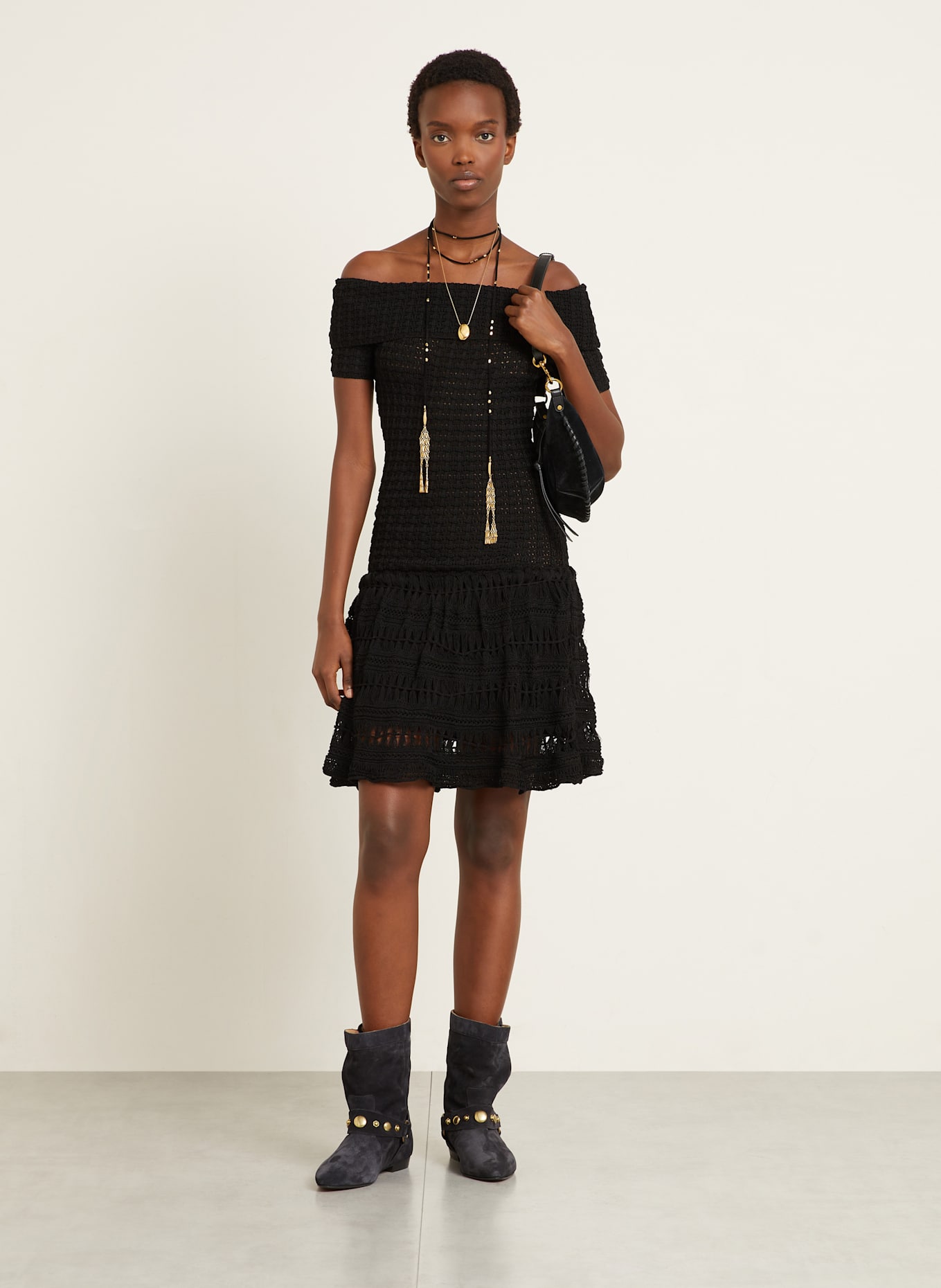ISABEL MARANT Cocktailkleid CHARLOTTE: SCHWARZ