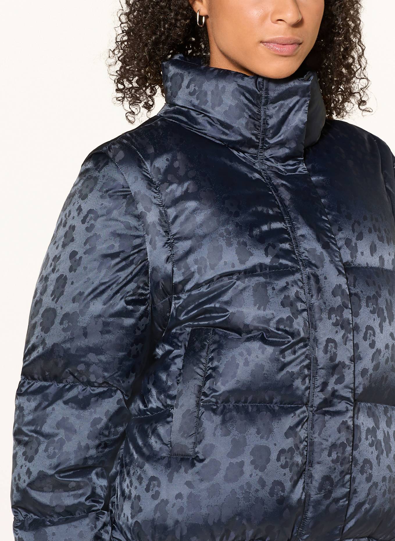 Rich & Royal Daunenjacke mit abnehmbaren Ärmeln: DUNKELBLAU