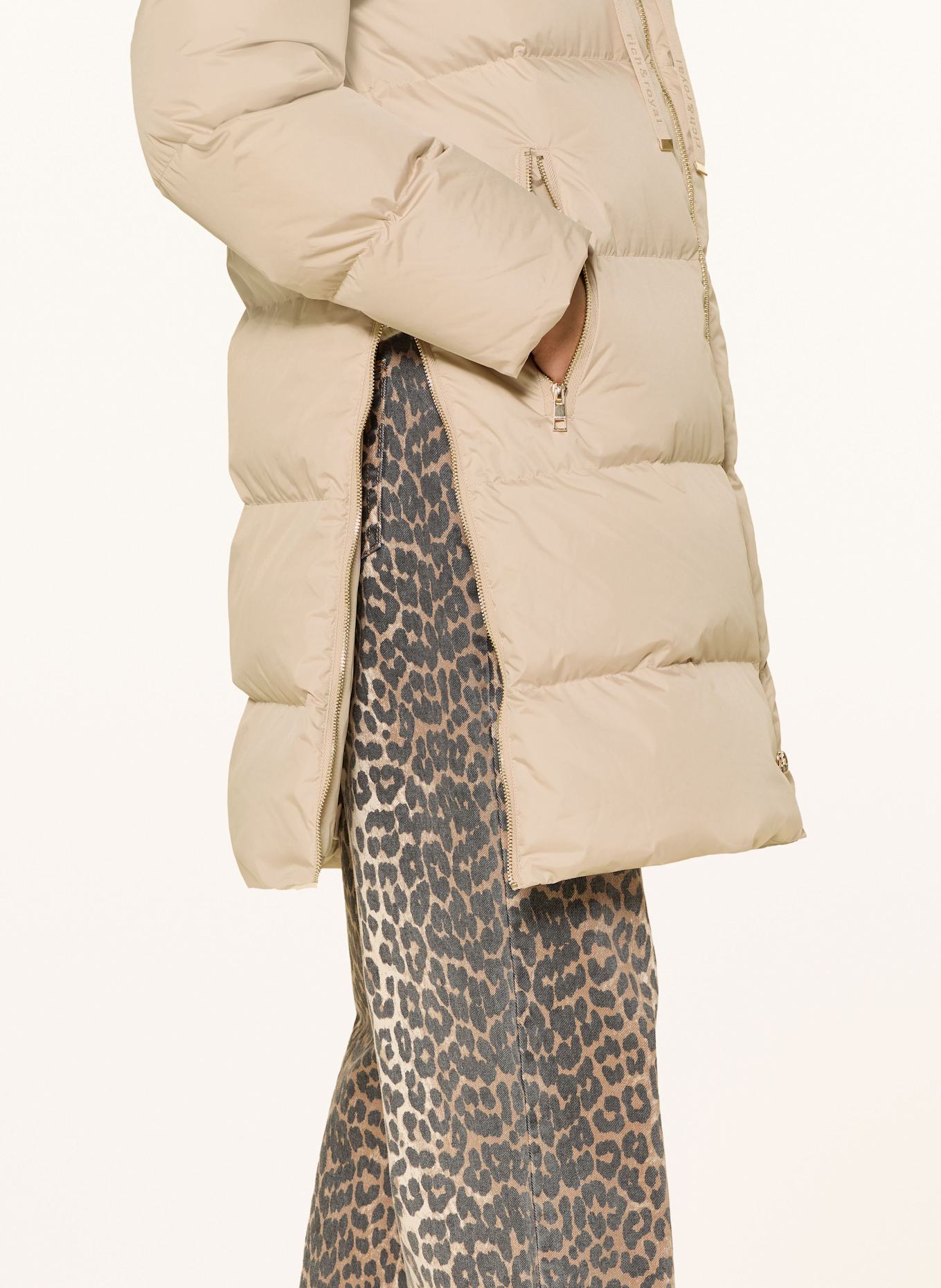 Rich & Royal Płaszcz puchowy: JASNOBRĄZOWY