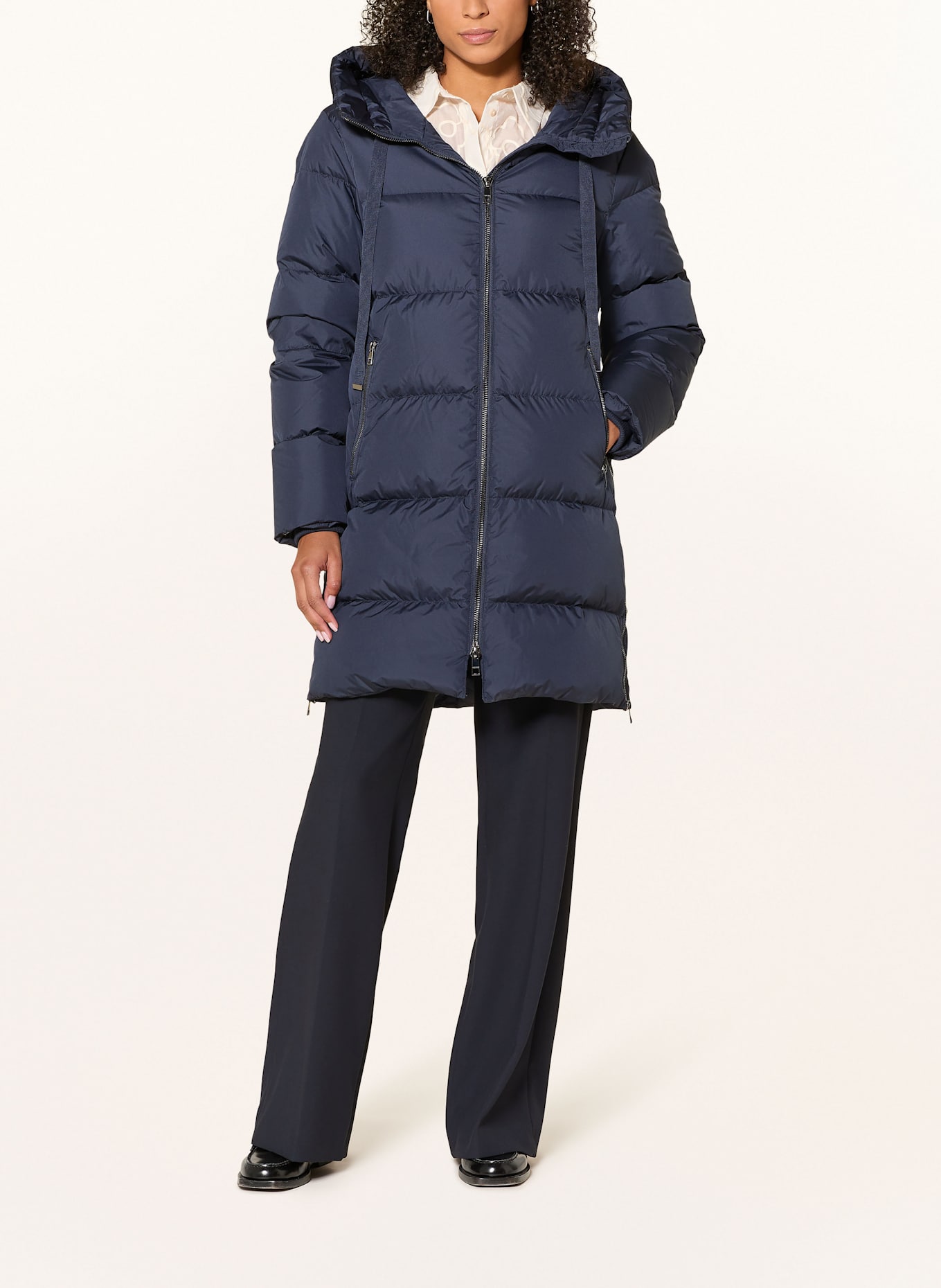 Rich & Royal Daunenmantel: DUNKELBLAU