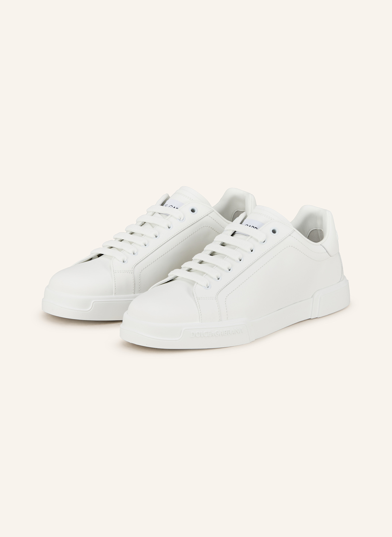 DOLCE & GABBANA Sneakersy PORTOFINO: BÍLÁ