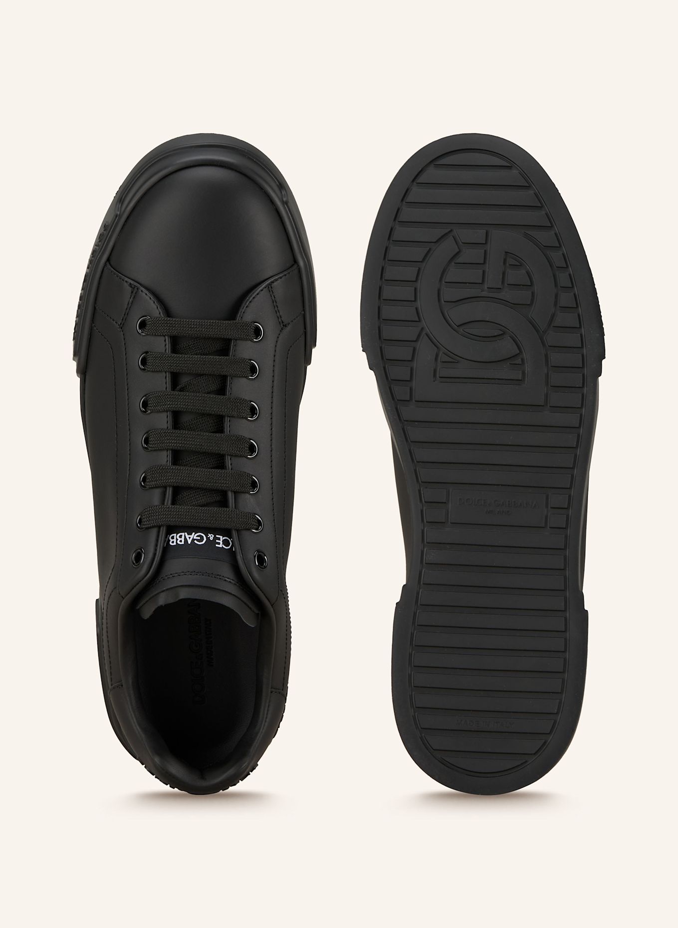 DOLCE & GABBANA Sneakersy PORTOFINO: ČERNÁ