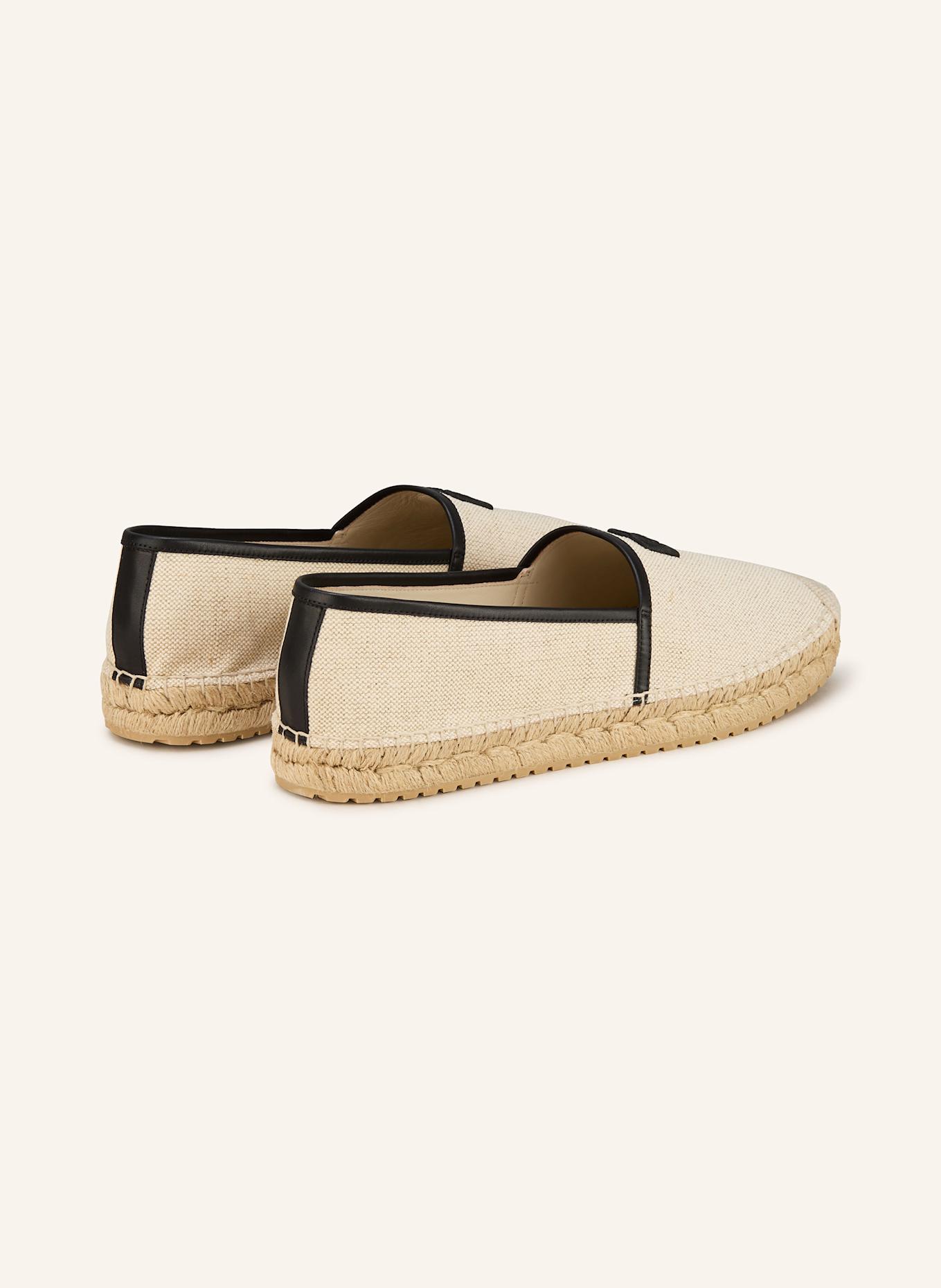 DOLCE & GABBANA Espadrilky: KRÉMOVÁ/ ČERNÁ