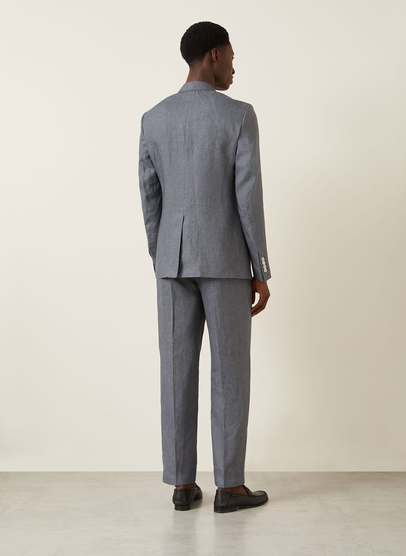 DOLCE & GABBANA Anzughose Regular Fit aus Leinen: DUNKELGRAU