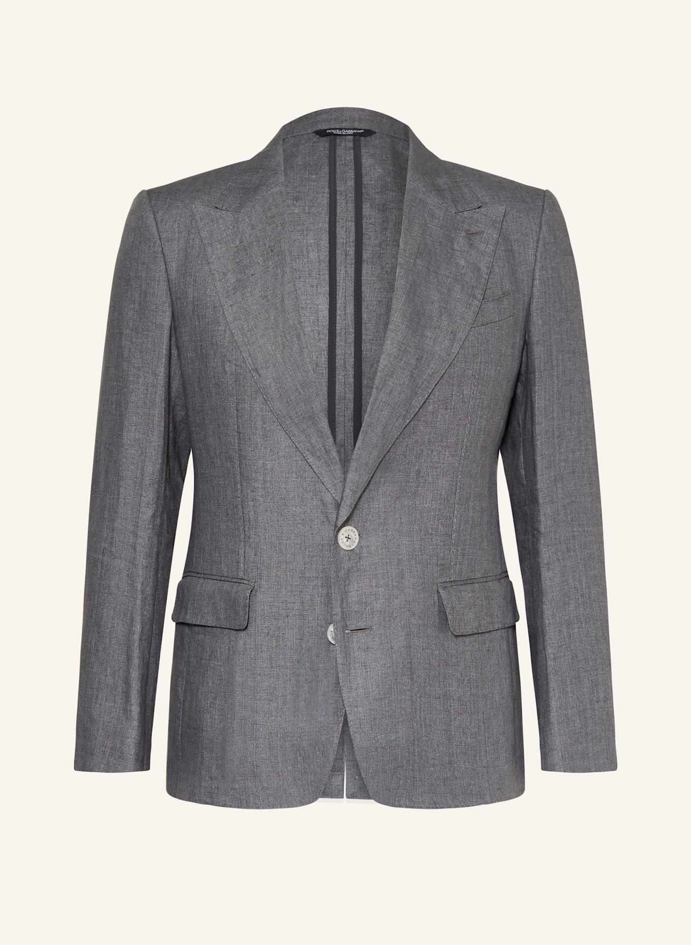 DOLCE & GABBANA Anzugsakko Extra Slim Fit aus Leinen: N0701 GRIGIO CHIARO 7