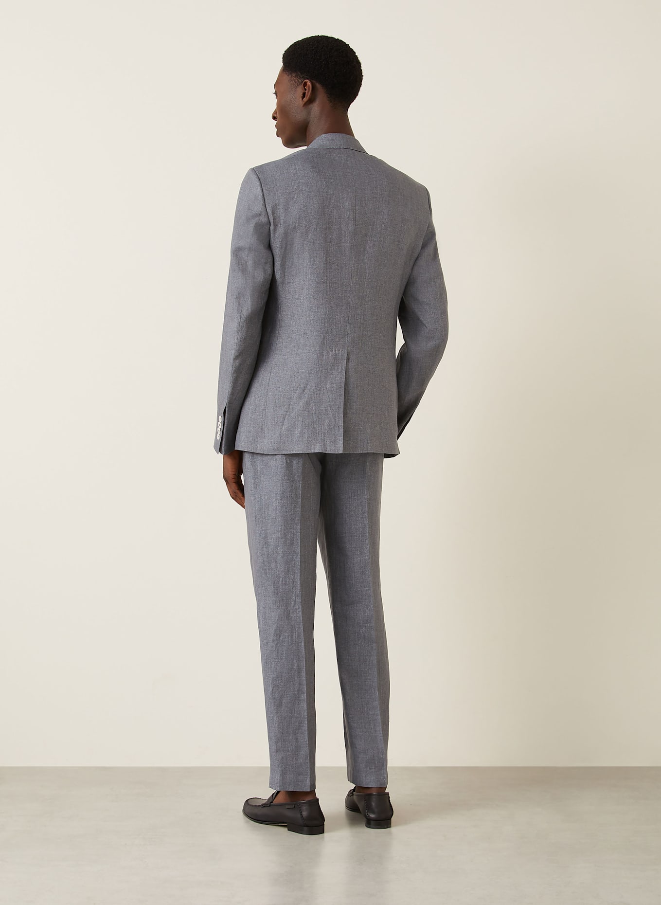DOLCE & GABBANA Anzugsakko Extra Slim Fit aus Leinen: N0701 GRIGIO CHIARO 7