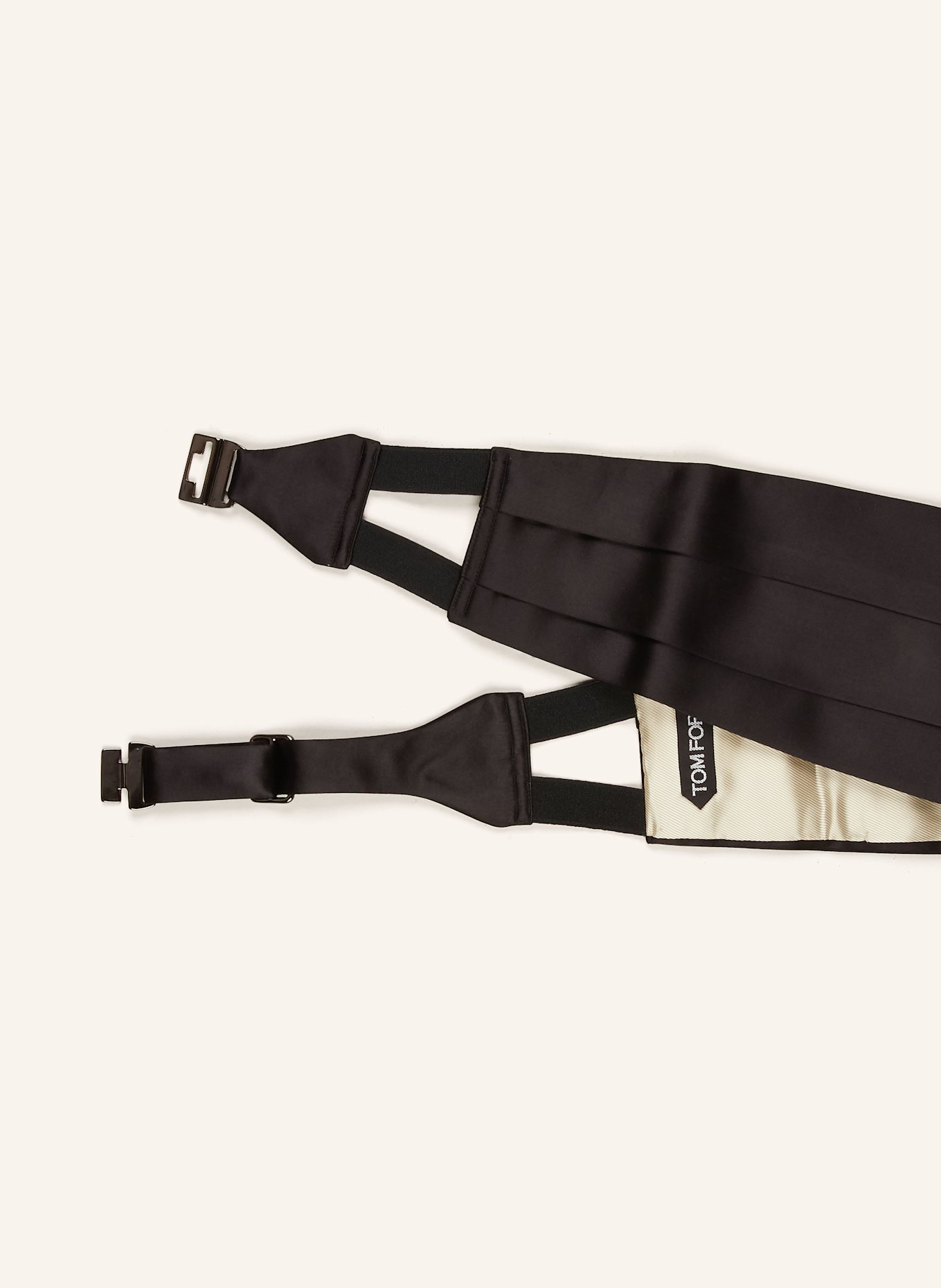 TOM FORD Kummerbund aus Seide: SCHWARZ