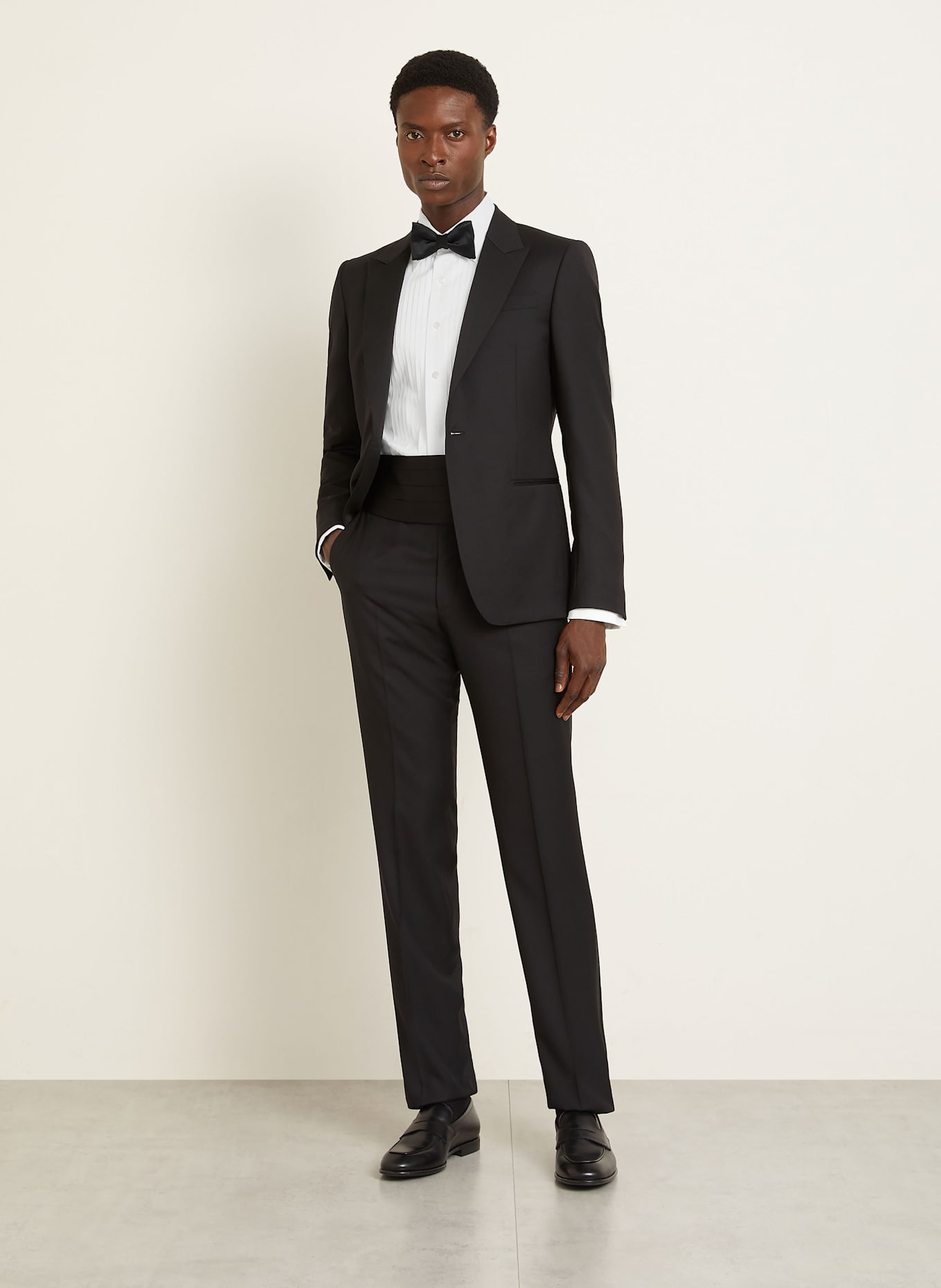 TOM FORD Smoking-Hemd Slim Fit: WEISS