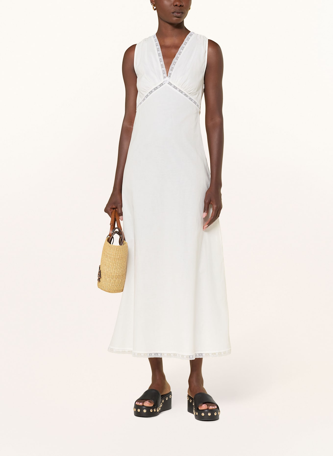 FAITHFULL THE BRAND Kleid DENISE: WEISS