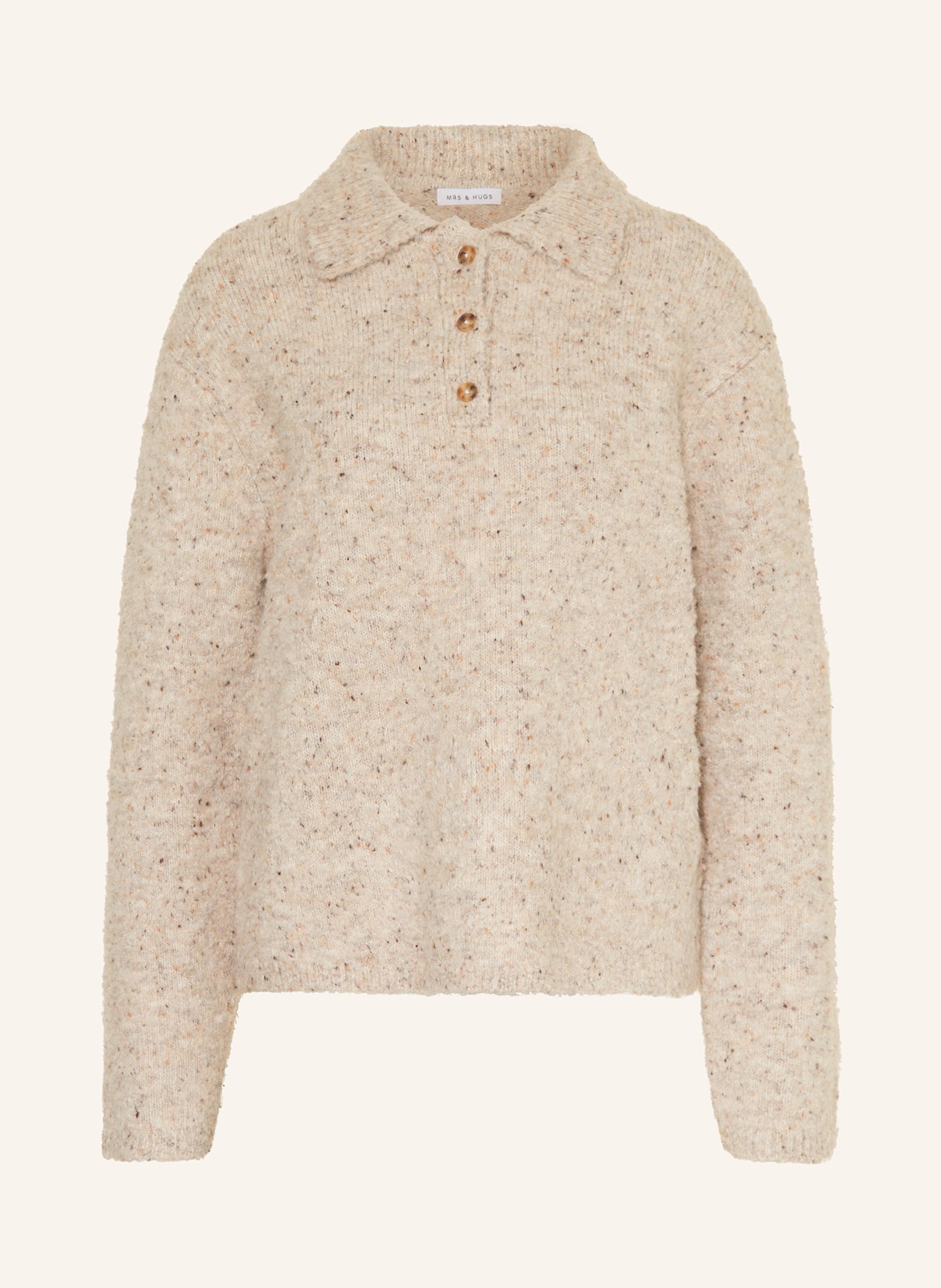 MRS & HUGS Half-zip sweater: Orange Label Polo Shirt