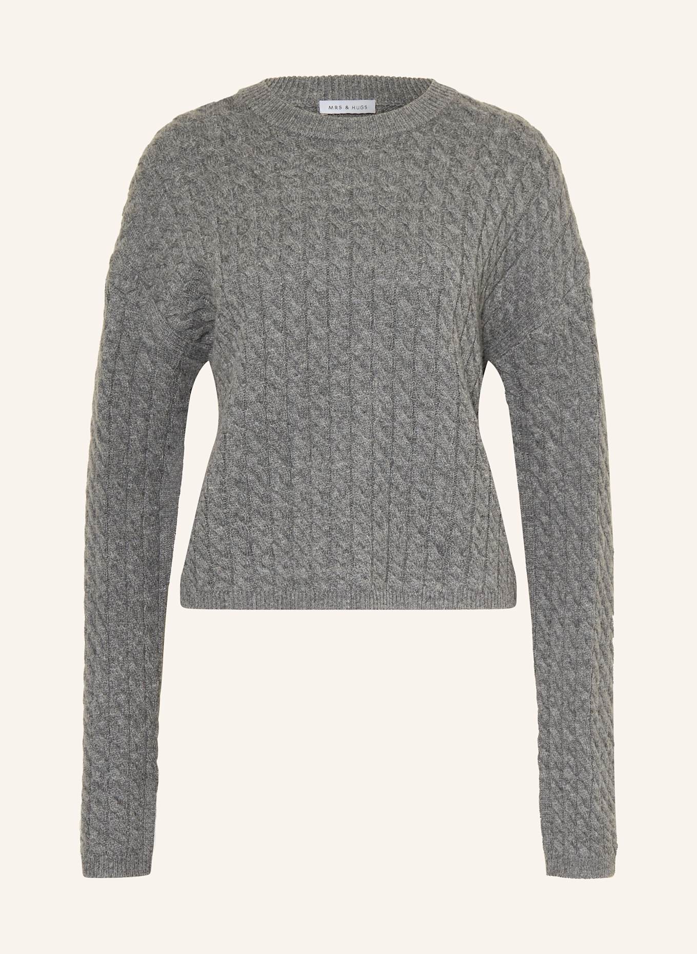 MRS & HUGS Pullover: GRAU